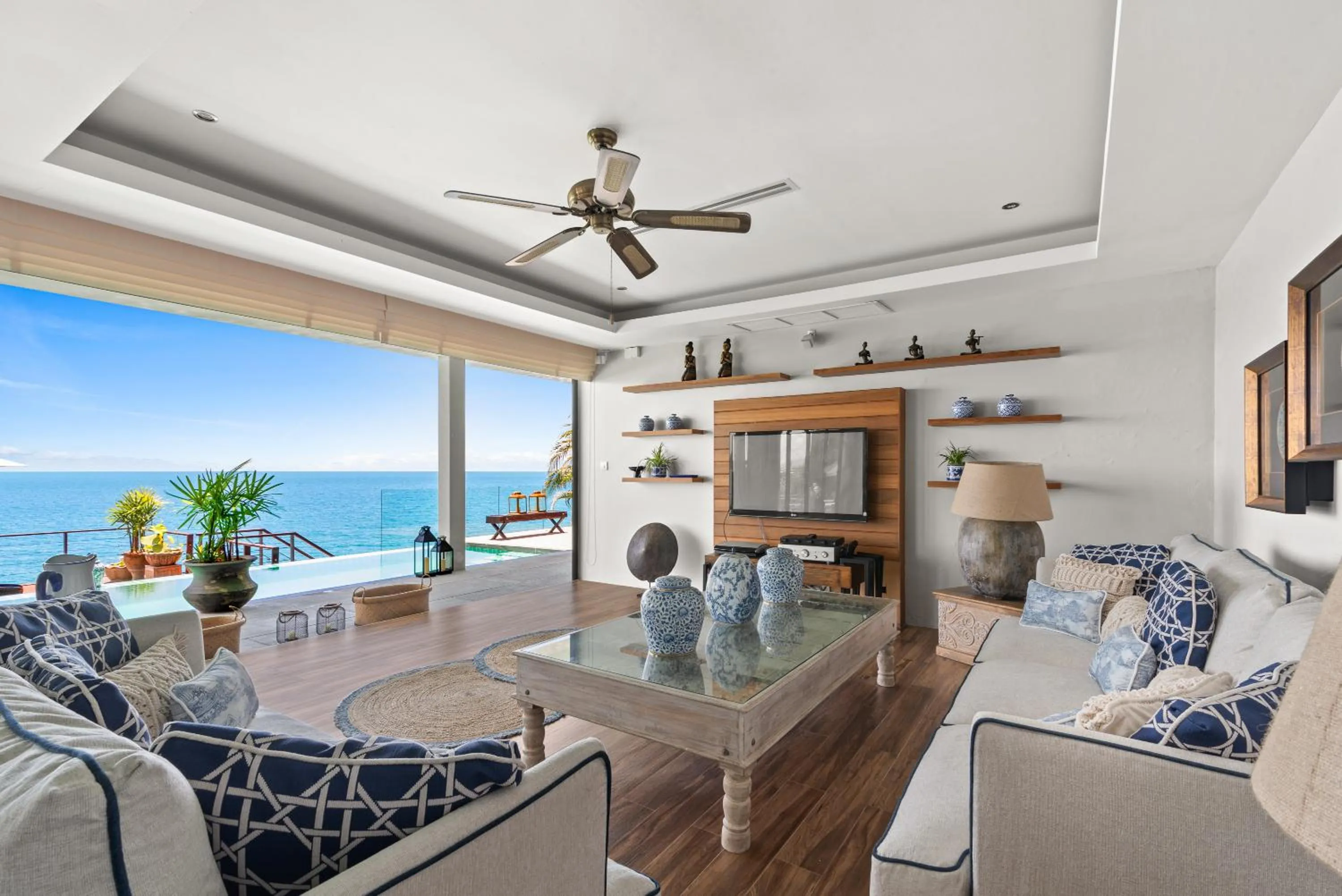 Living room in Villa Samayra - An Oceanfront Pool Villa, Koh Samui