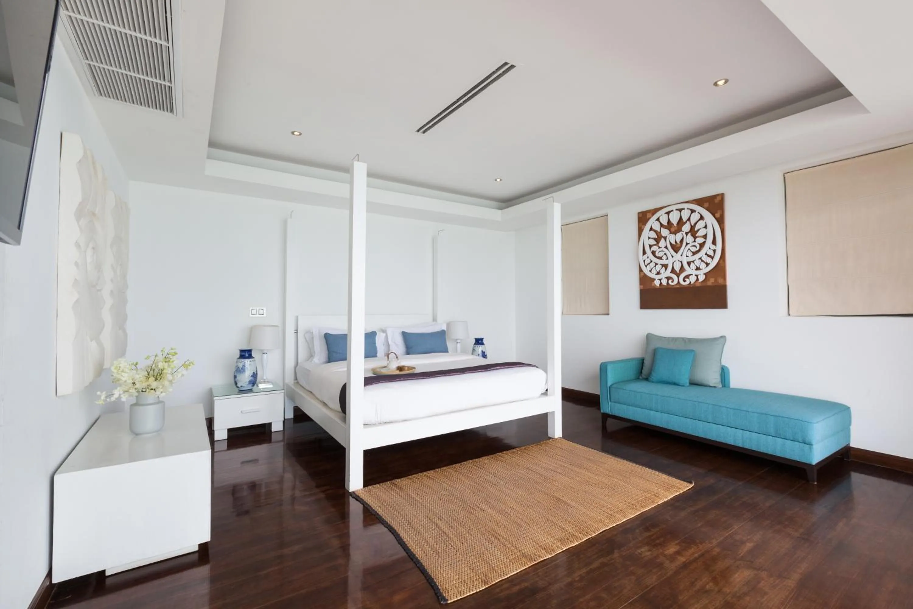 Bed in Villa Samayra - An Oceanfront Pool Villa, Koh Samui