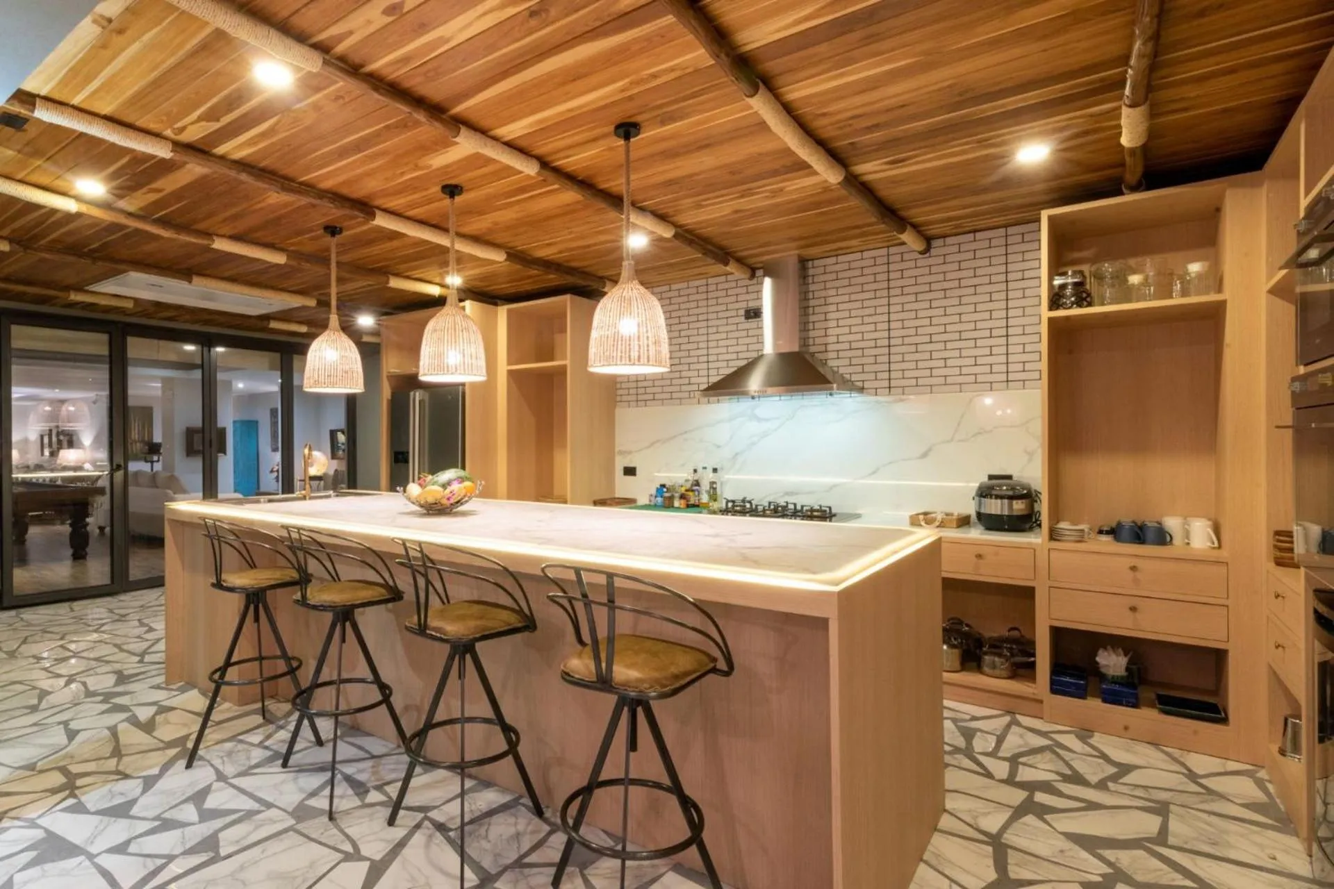 kitchen in Villa Samayra - An Oceanfront Pool Villa, Koh Samui
