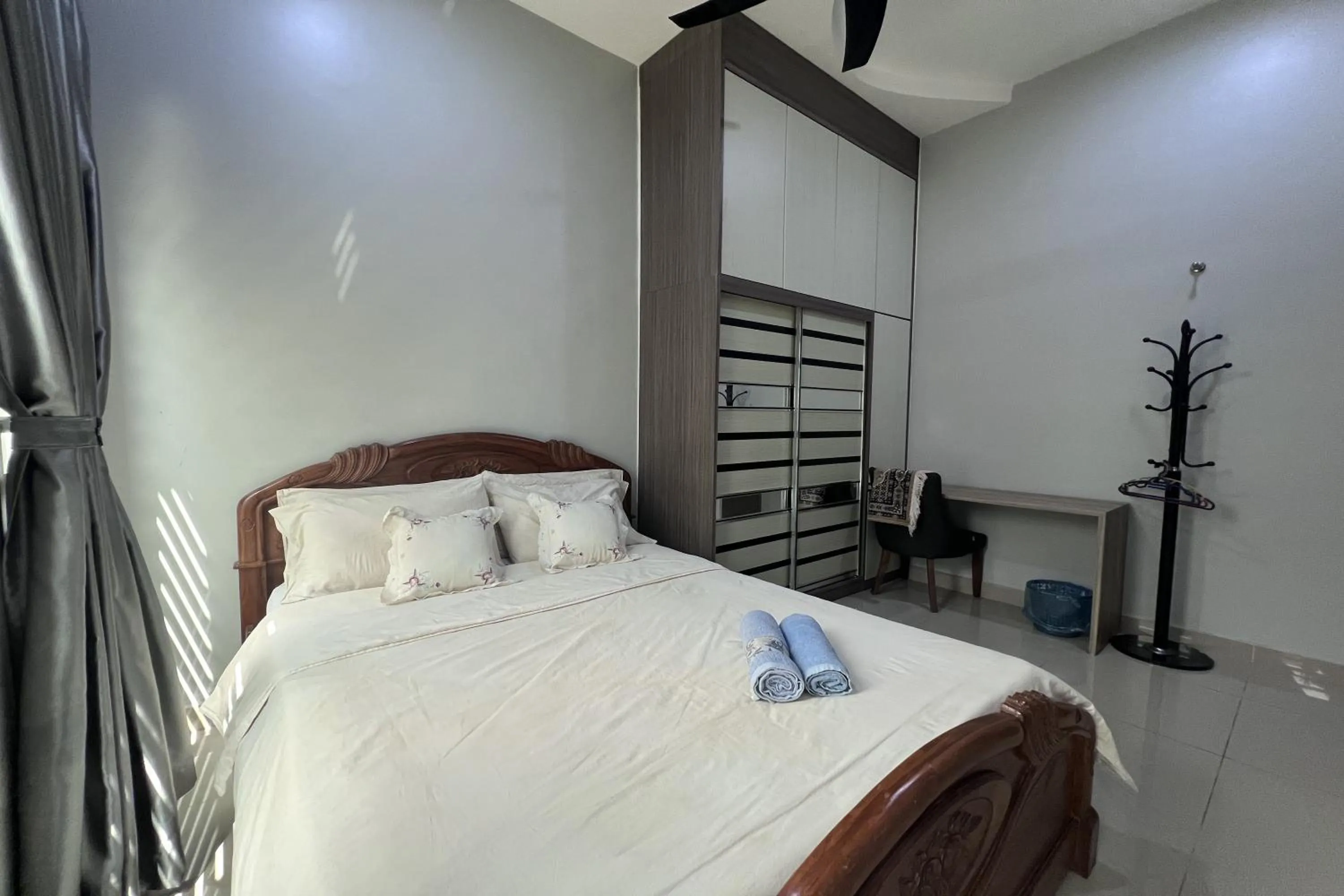 Bed in Nurbayu Chalet, Kemaman