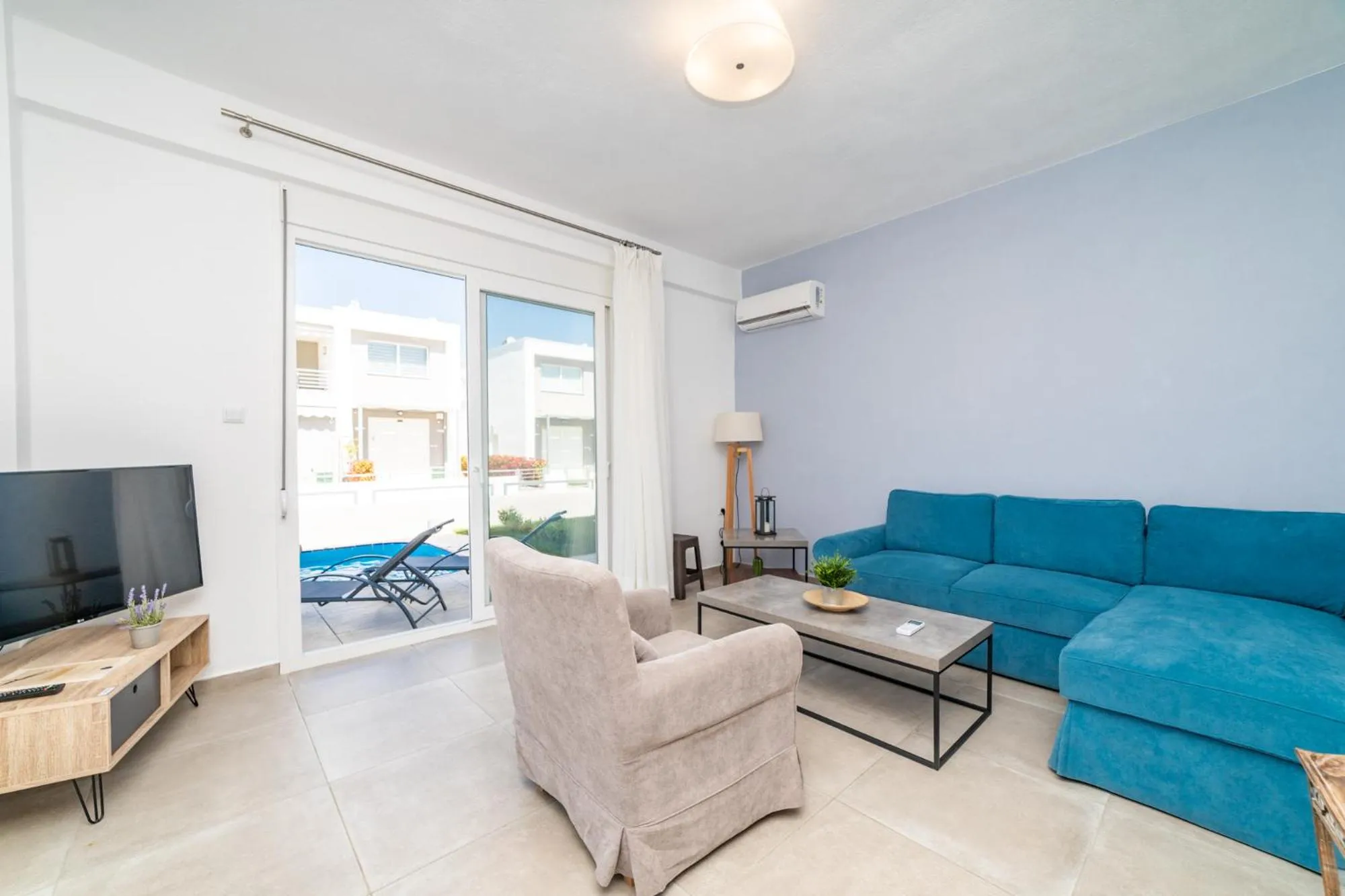 Living room in Thalassa & Thalassa Prive Residential Complex