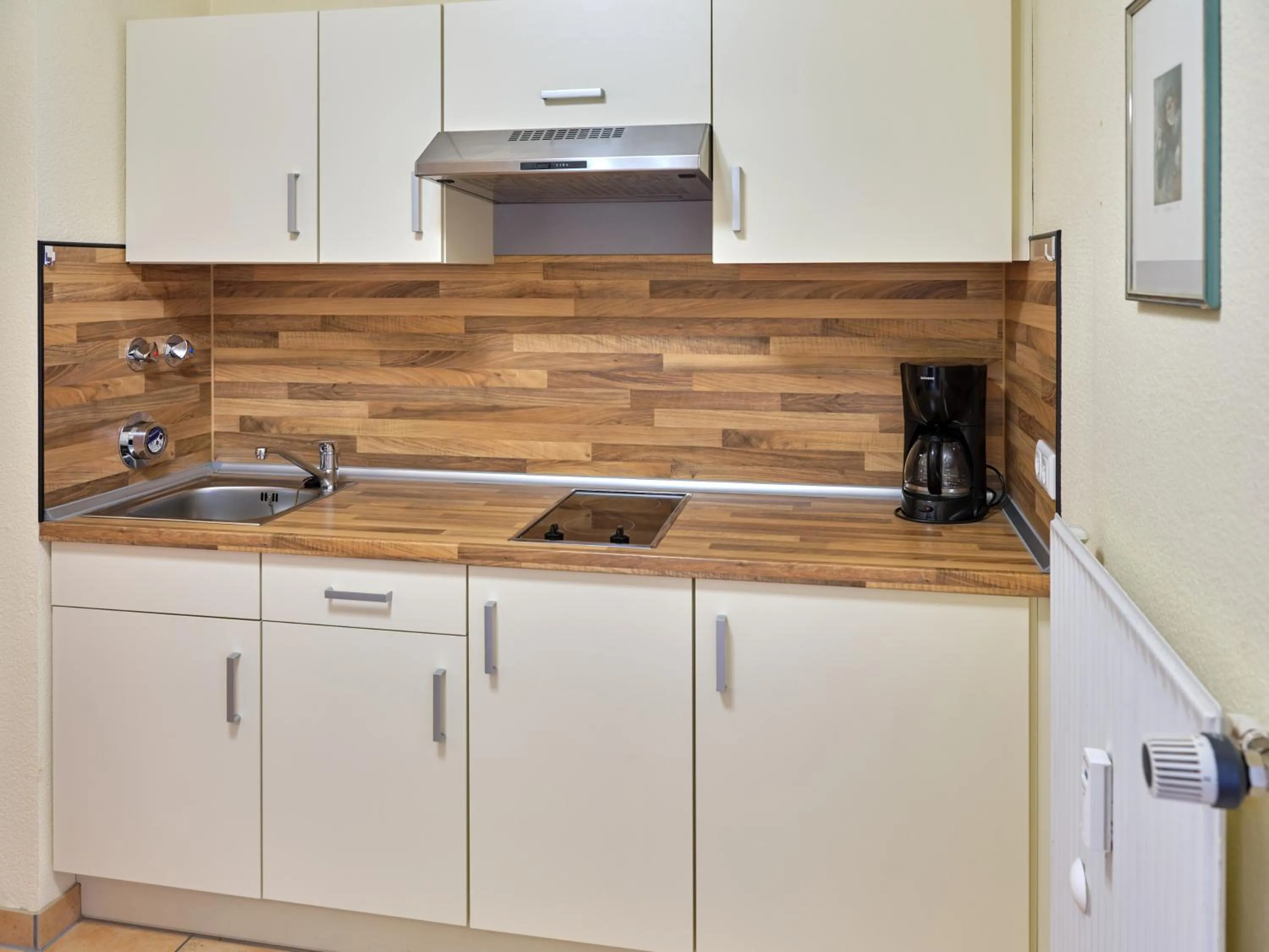 Kitchen or kitchenette in Appartement-Haus Blumenhof