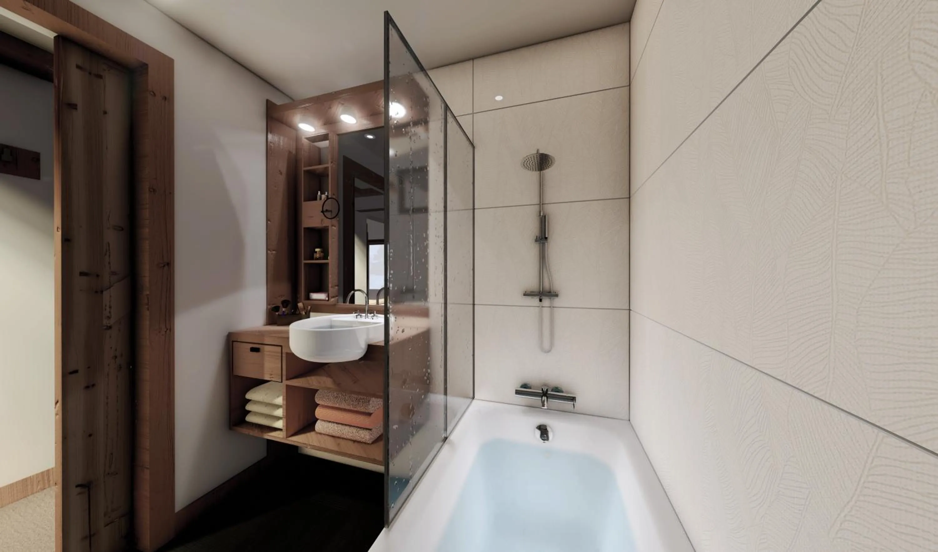 Bathroom in Hôtel Les Sherpas