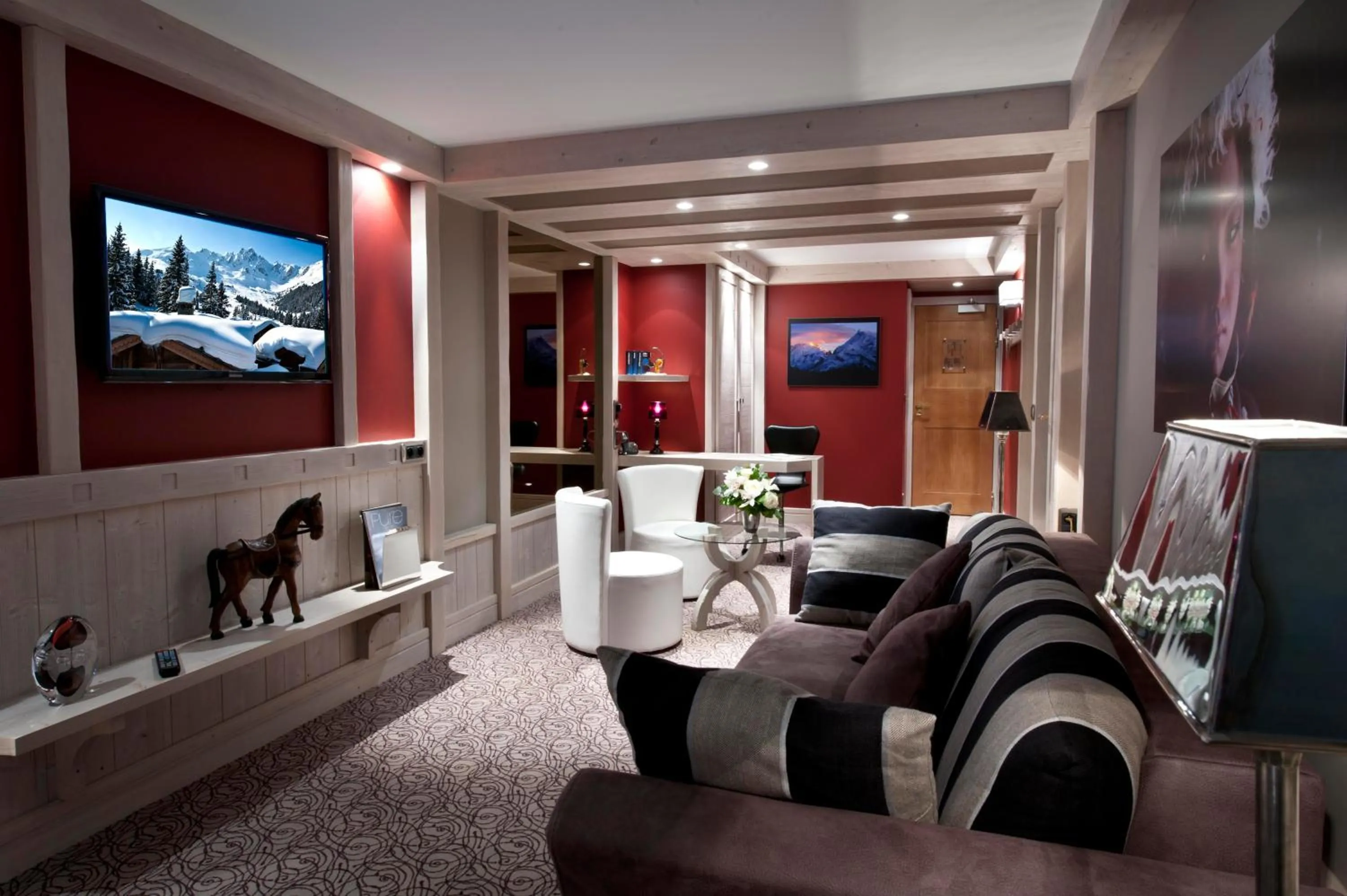 Living room in Hôtel Les Sherpas