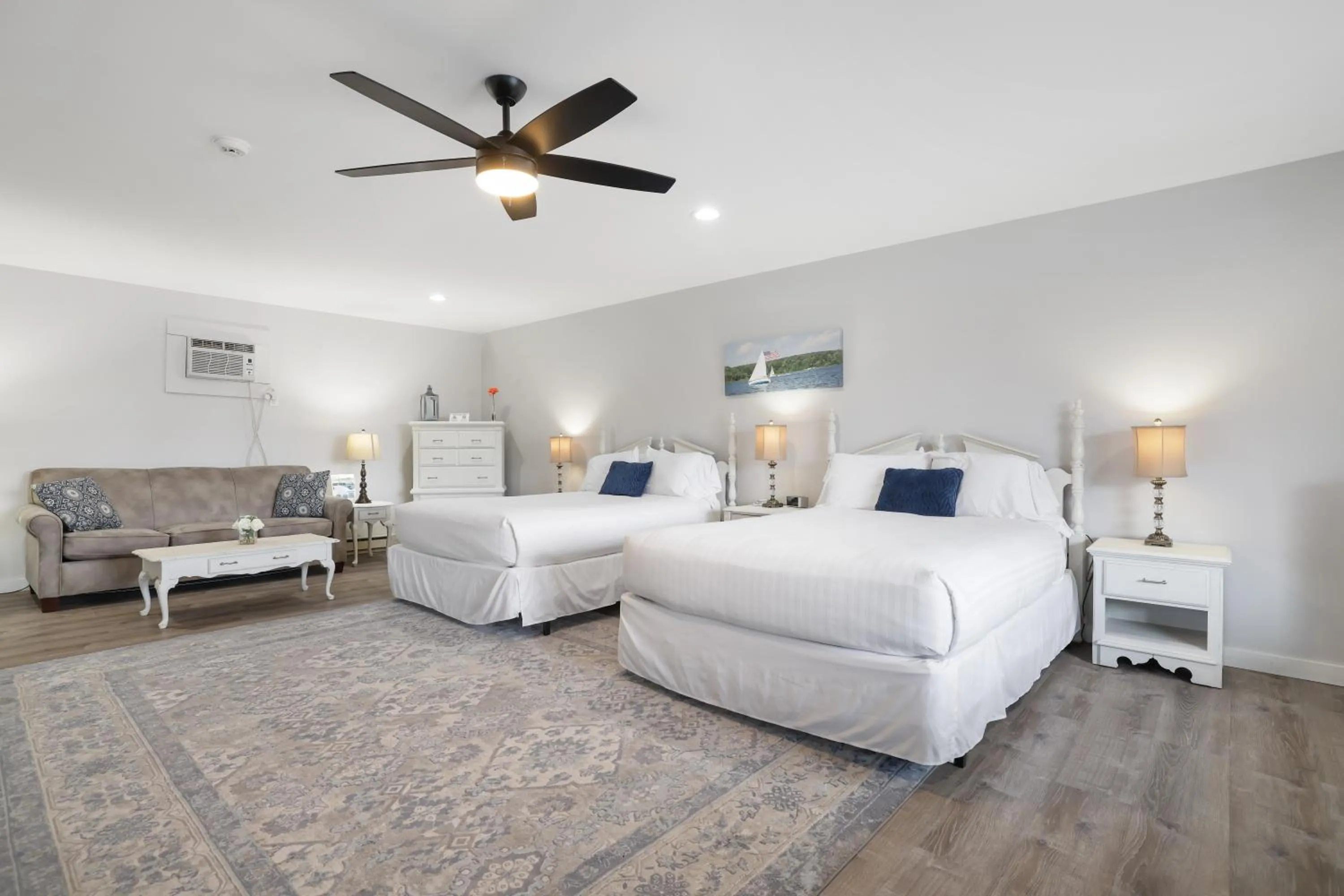 Bed in East Shore Lodging