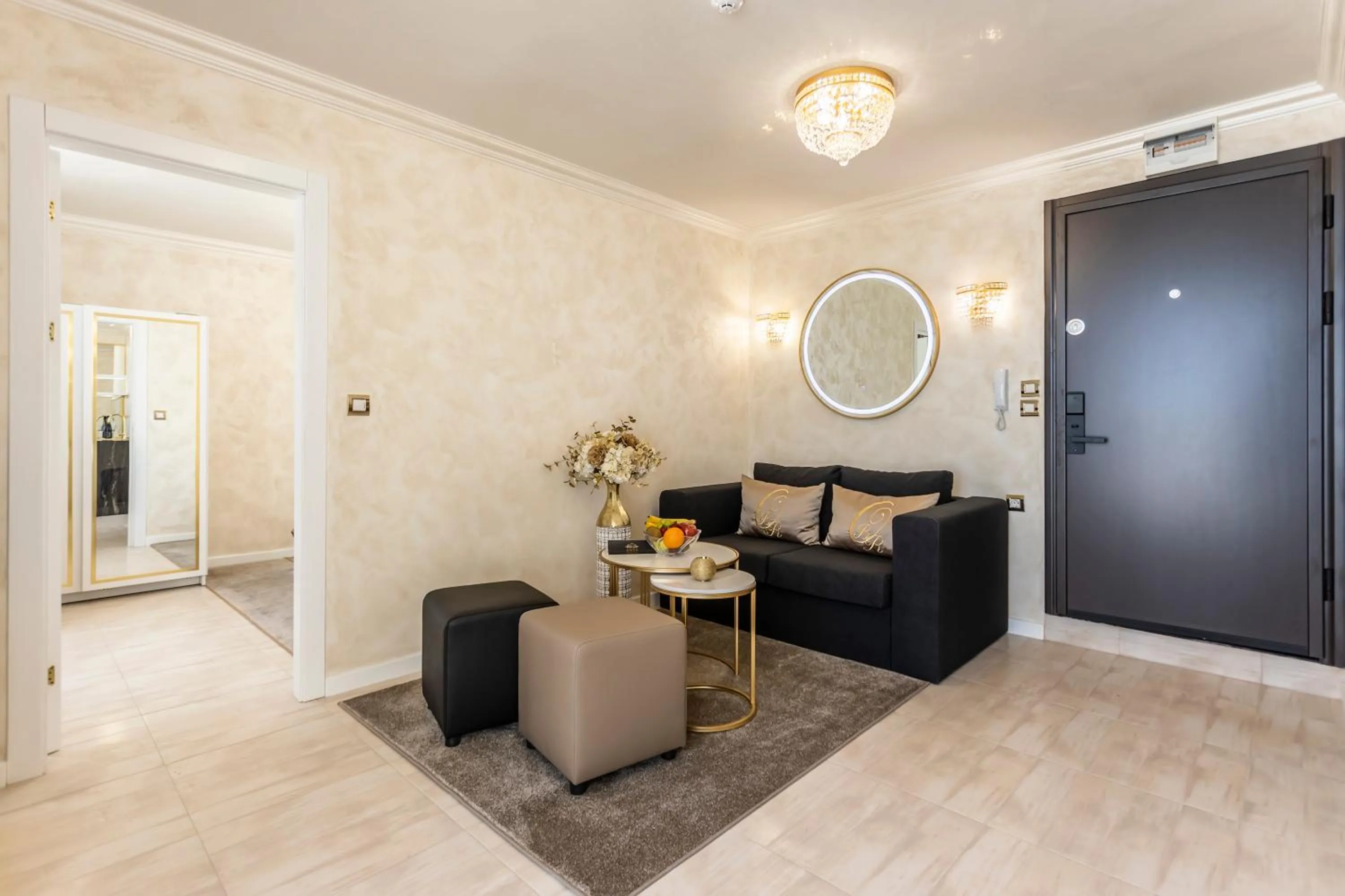 Living room in Onyx Beach Residence - Free Beach Access & Parking