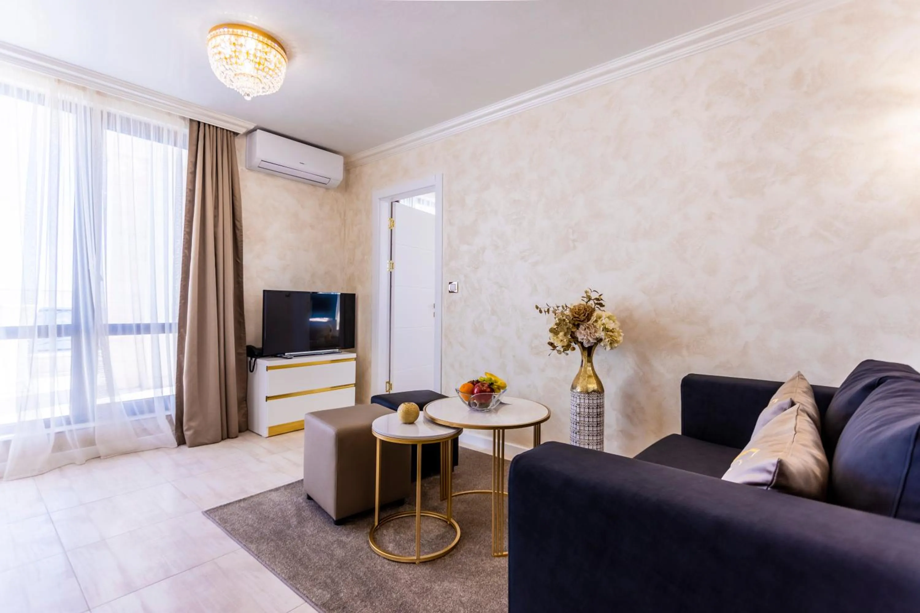 Living room in Onyx Beach Residence - Free Beach Access & Parking