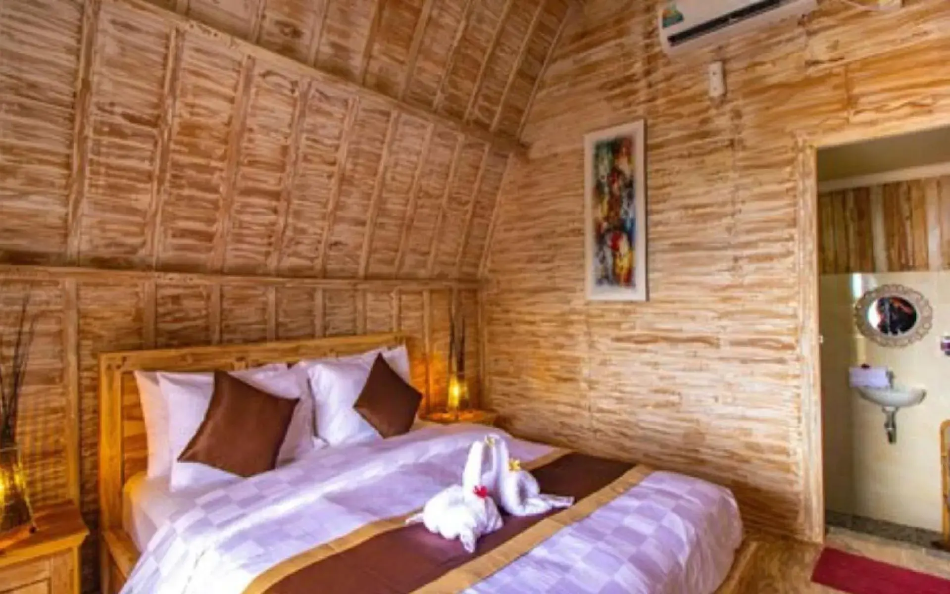 Bed in Unicorn Bungalow Bed in Unicorn Bungalow