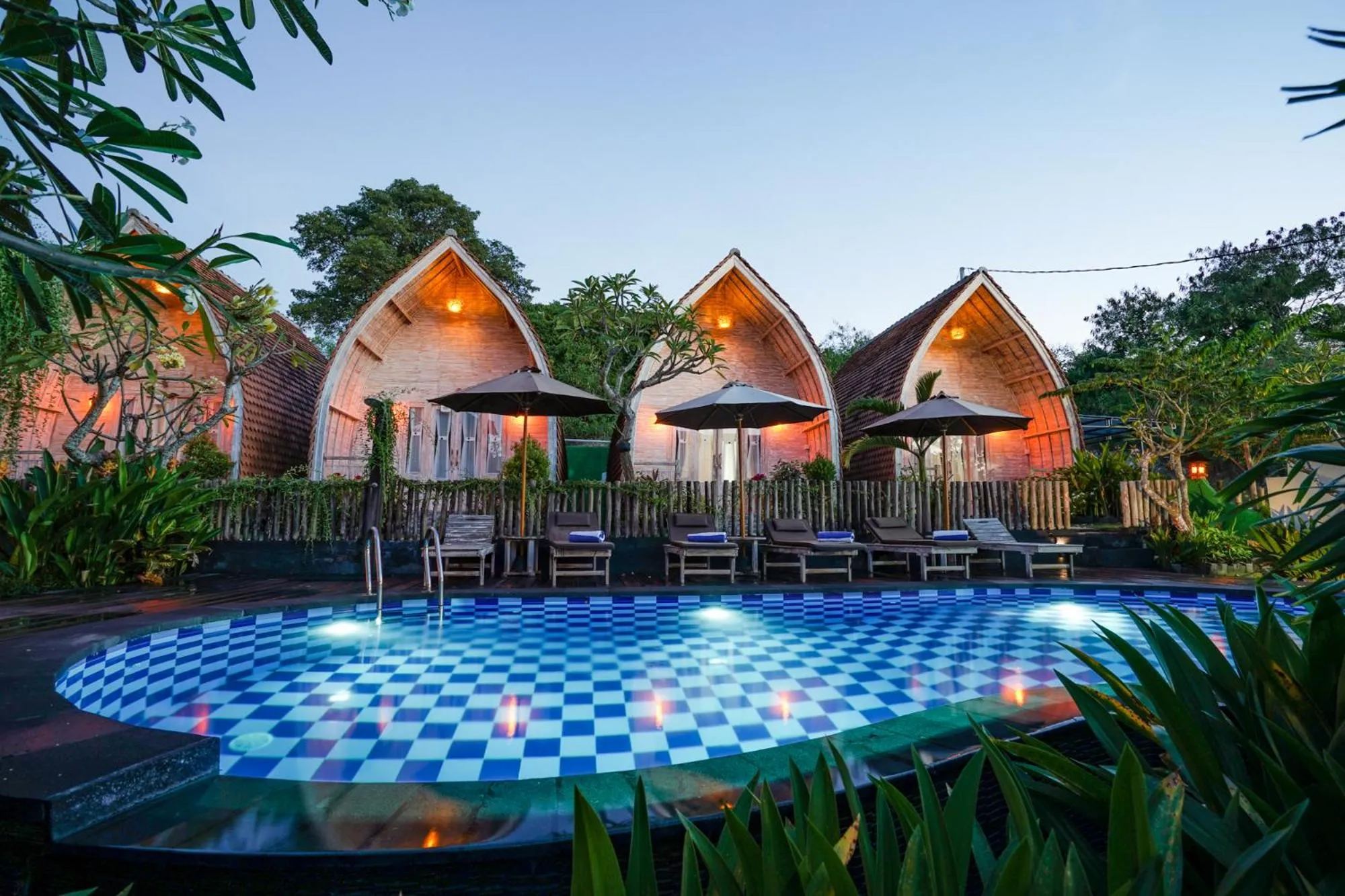 Garden view in Unicorn Bungalow