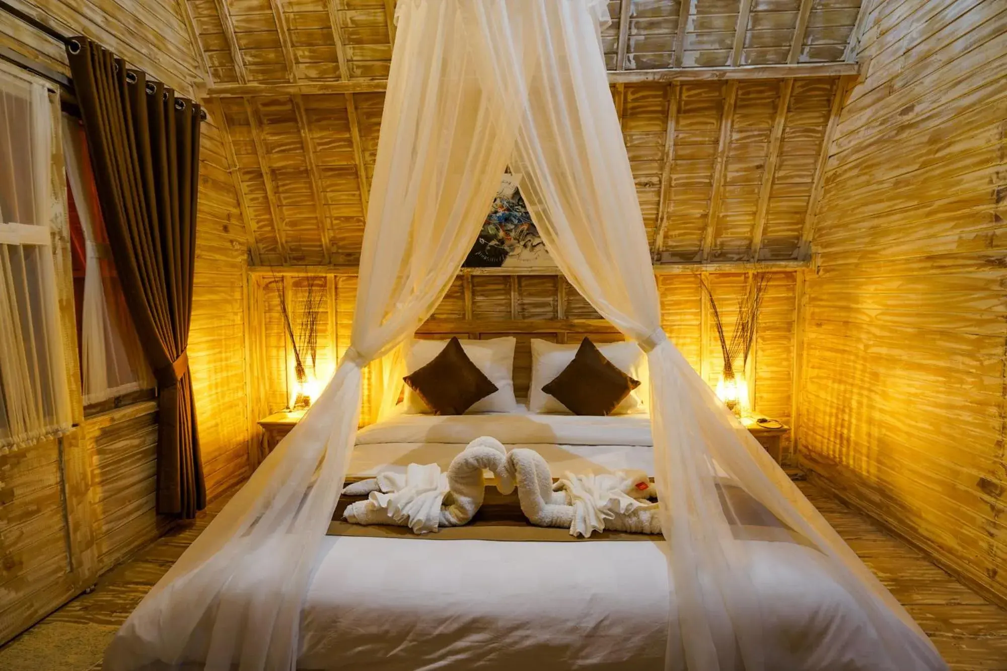 Bed in Unicorn Bungalow Bed in Unicorn Bungalow