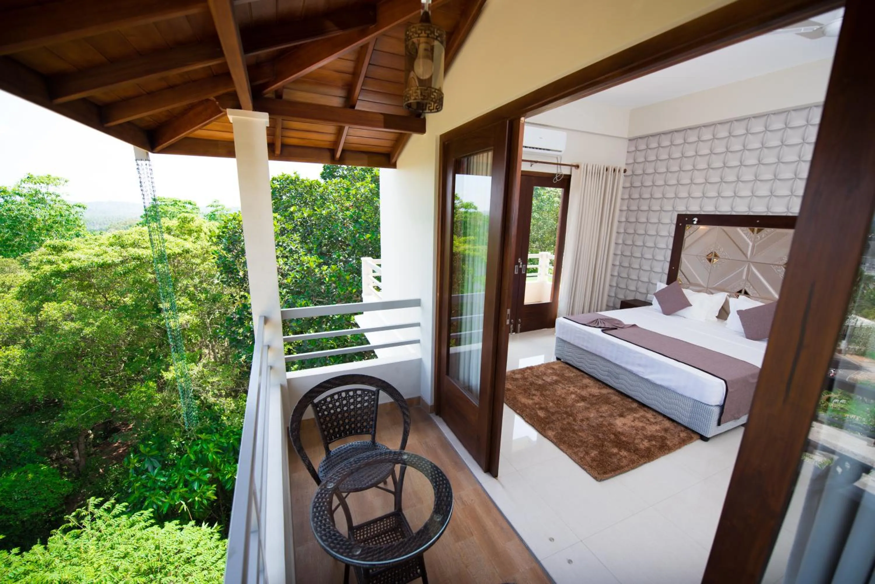 Balcony/Terrace, Bed in Mount Rich Rumassala