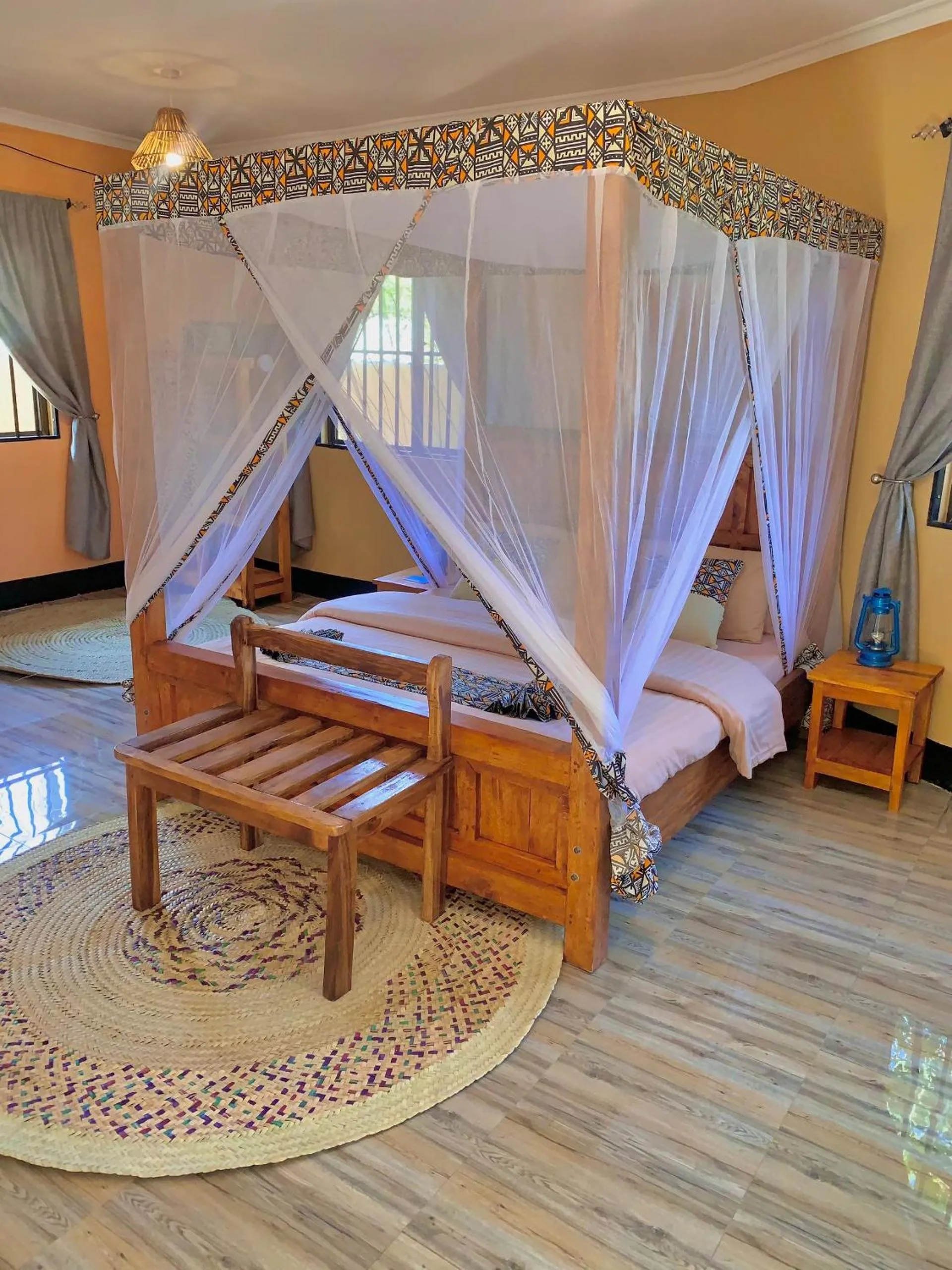 Bed in Africa Safari Arusha