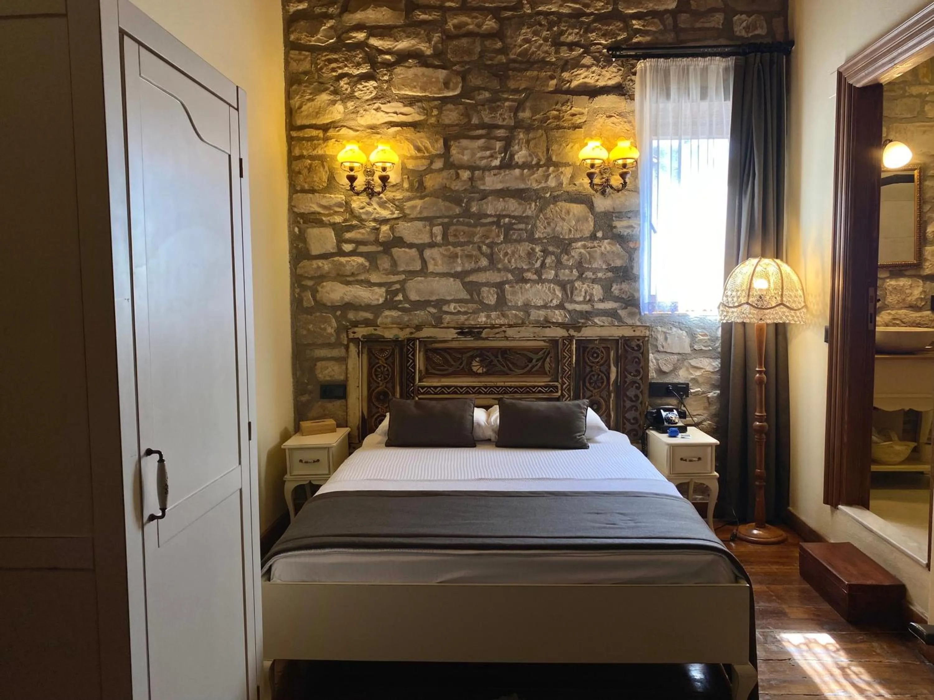 Bed in Urla Taş Konak Otel