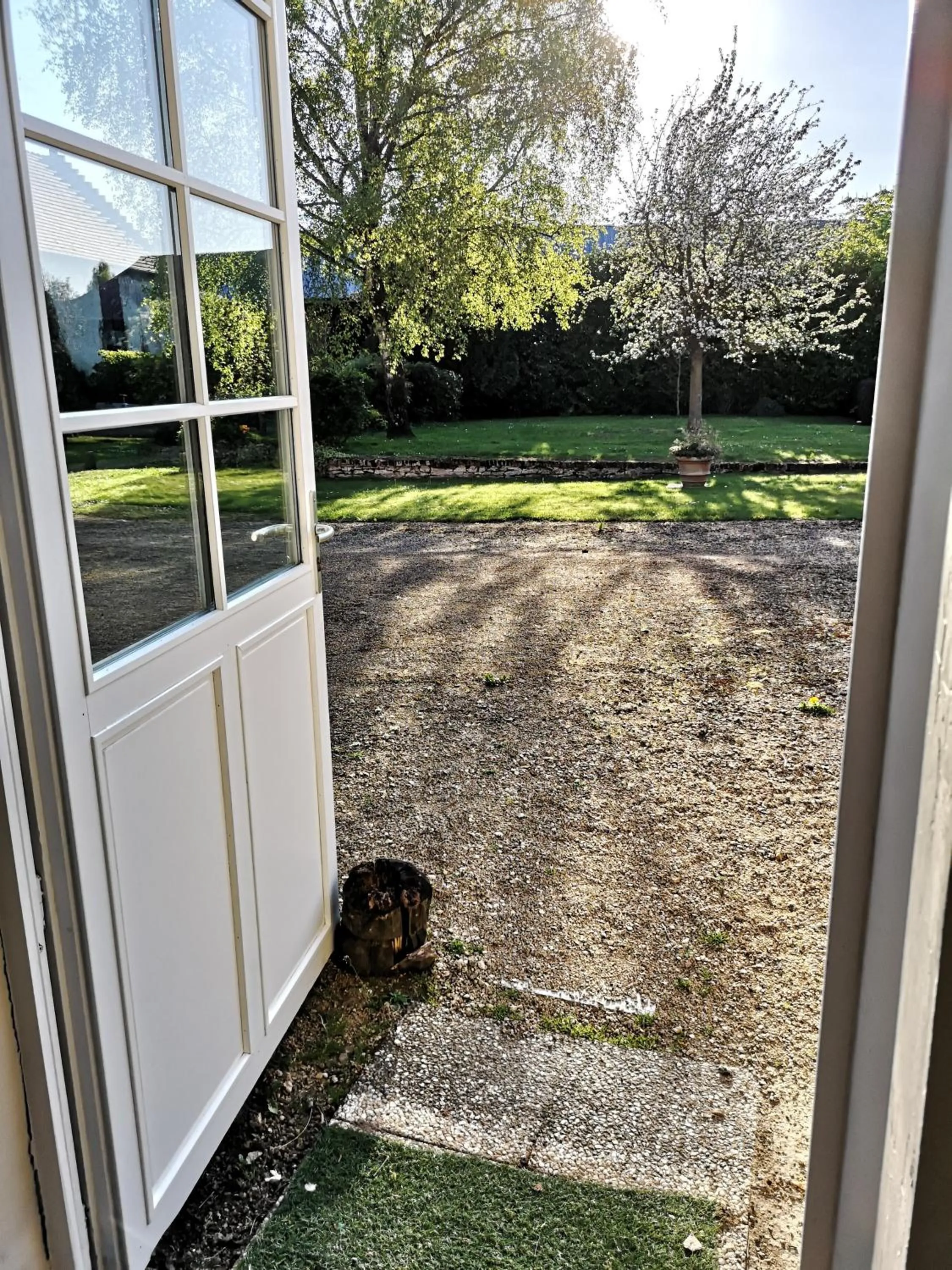 Garden view in La Ferme de Valeuse