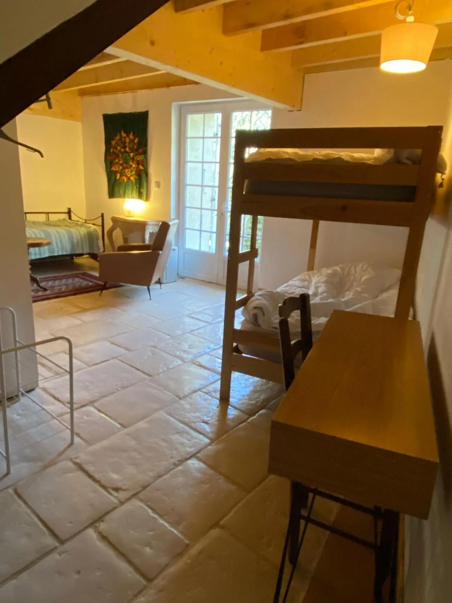Photo of the whole room, Bed in Moulin sous la Vergne