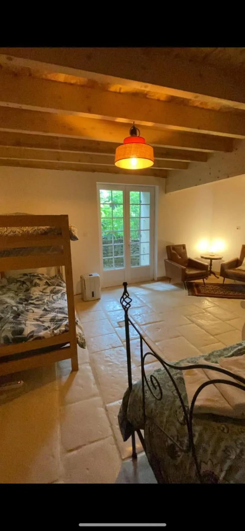 Photo of the whole room, Bed in Moulin sous la Vergne