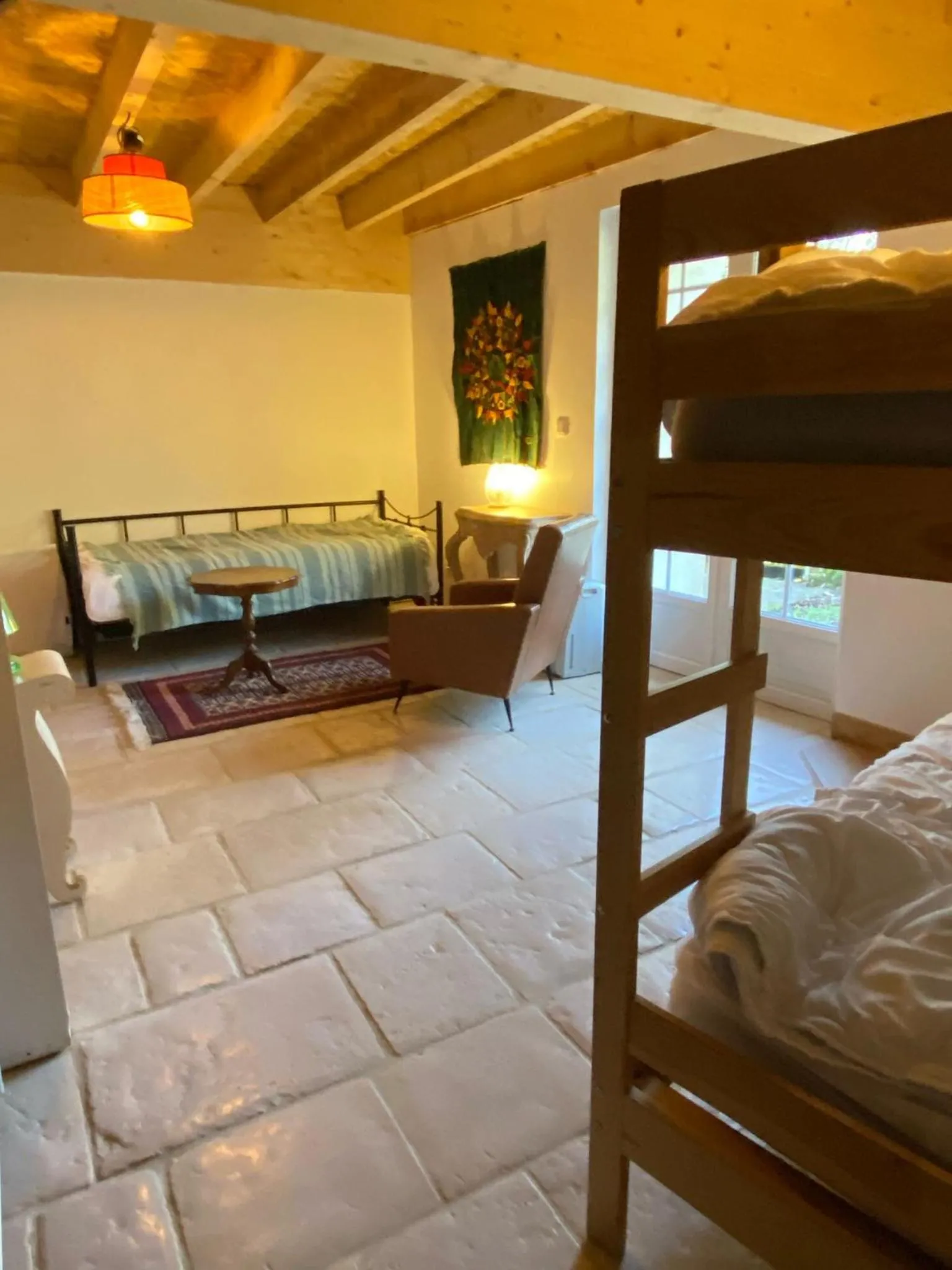 Photo of the whole room, Bed in Moulin sous la Vergne