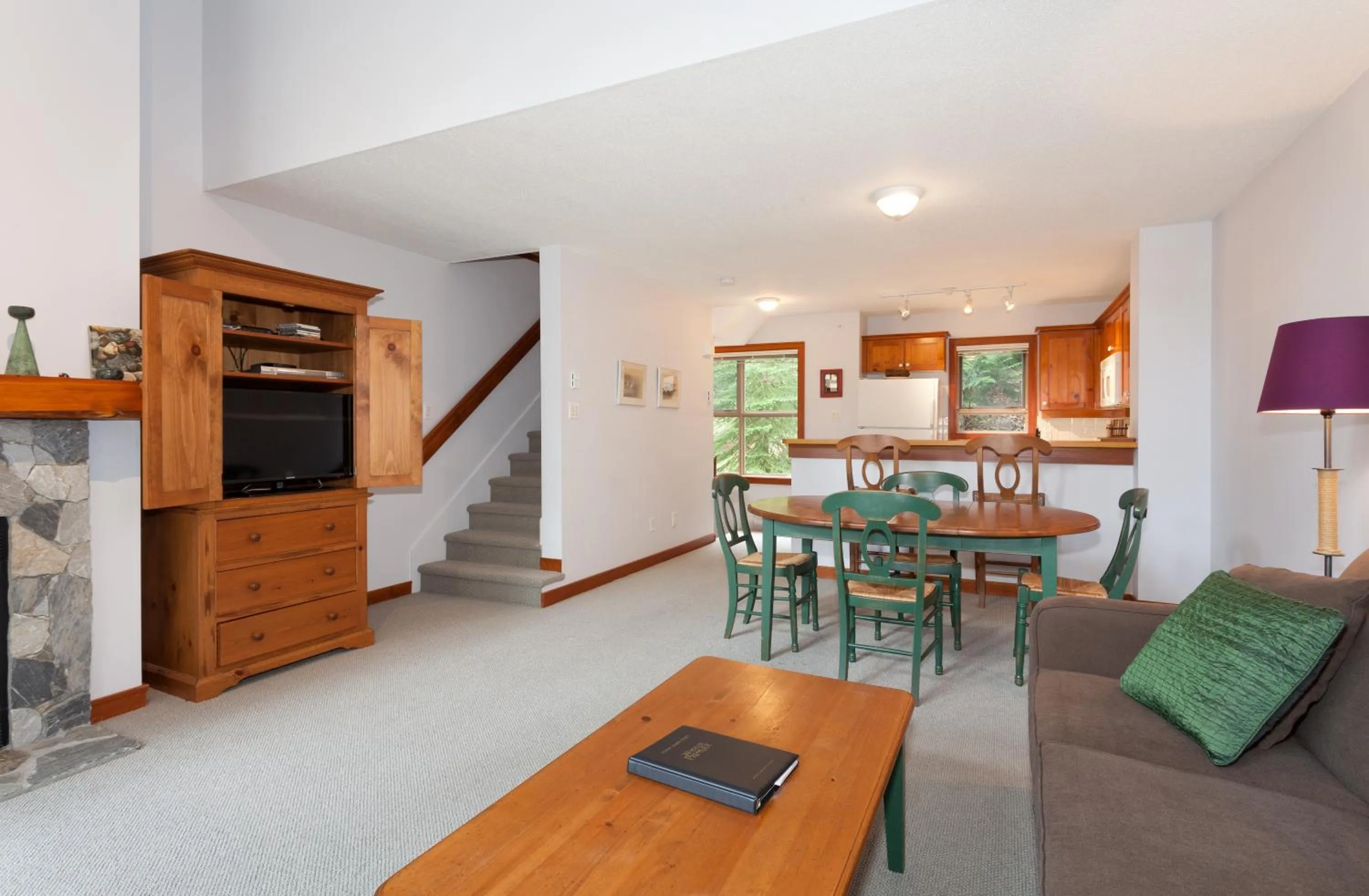 Dining area in Treeline Townhome by Whistler Premier