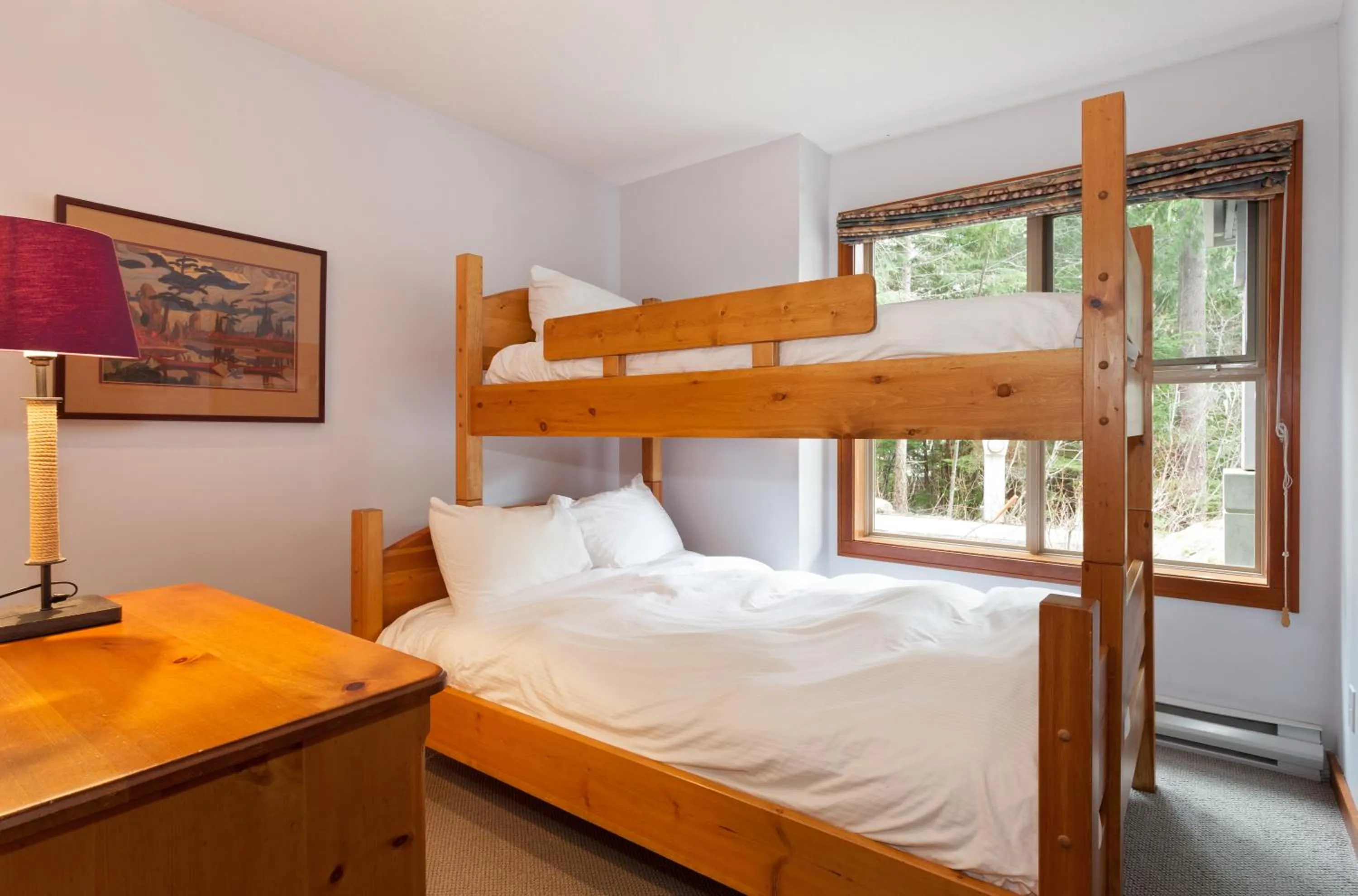 Bedroom, Bed in Treeline Townhome by Whistler Premier