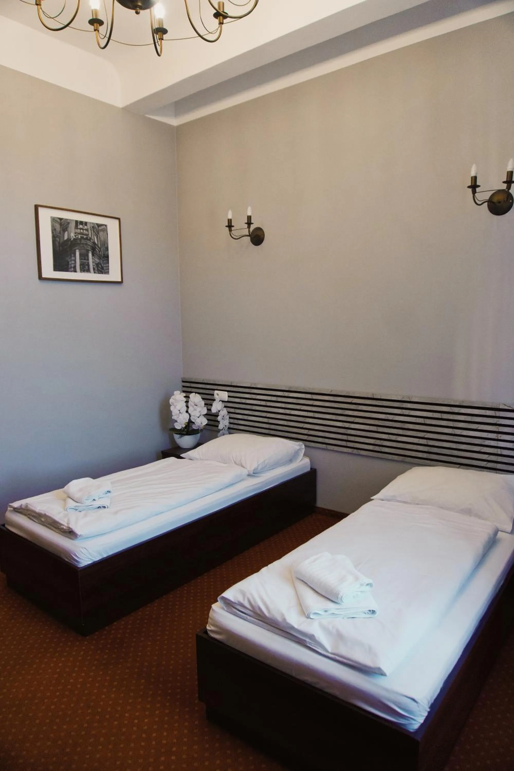 Bed in Legnicki Browar Książęcy Hotel i Restauracja