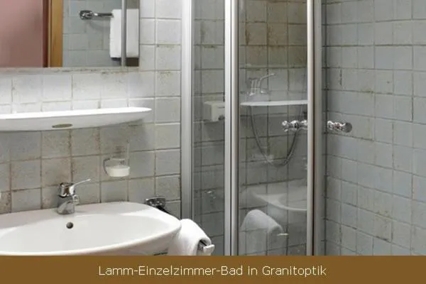 Bathroom in Hotel Lamm