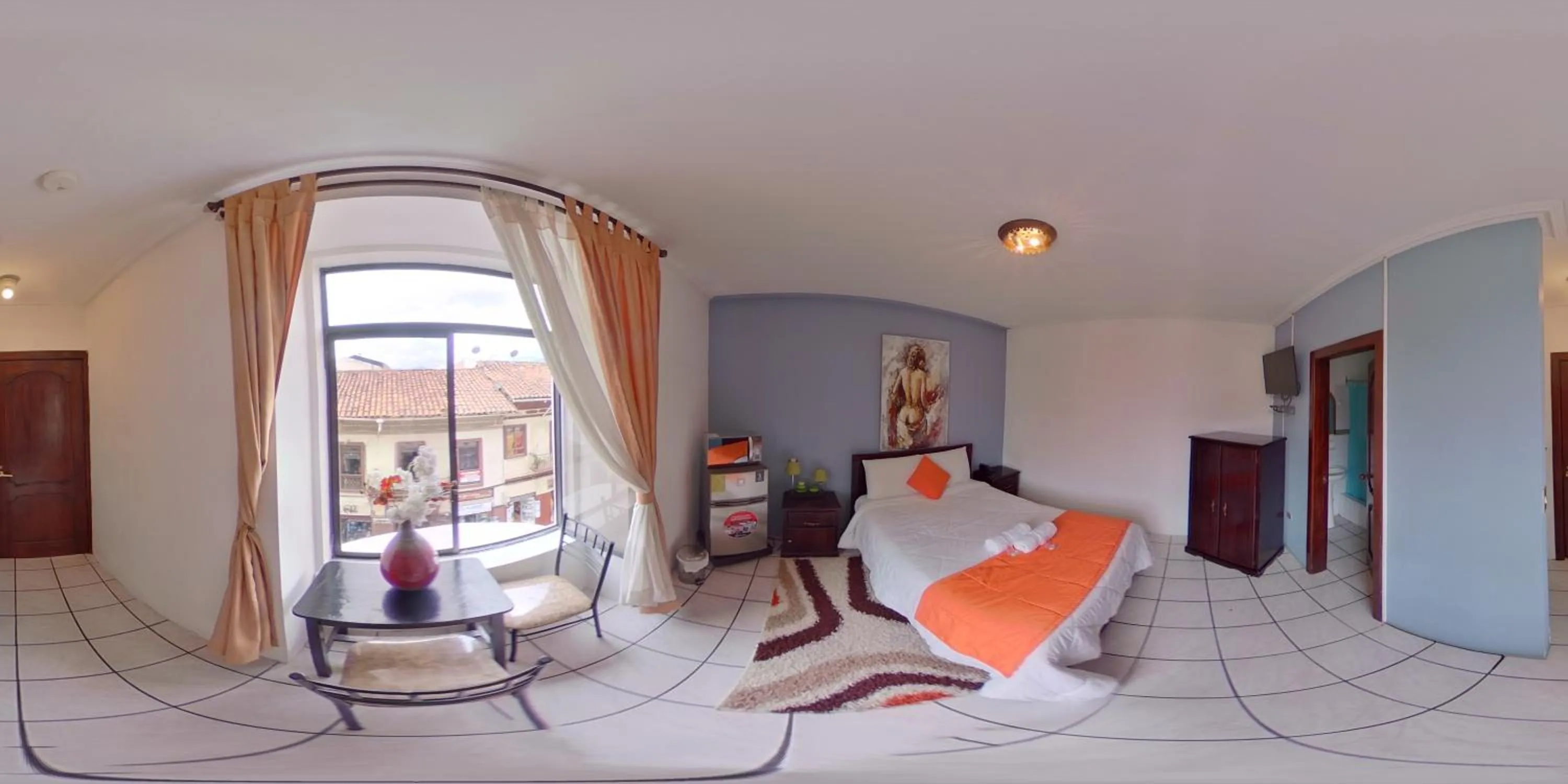 Bed in Hotel 4 Mundos