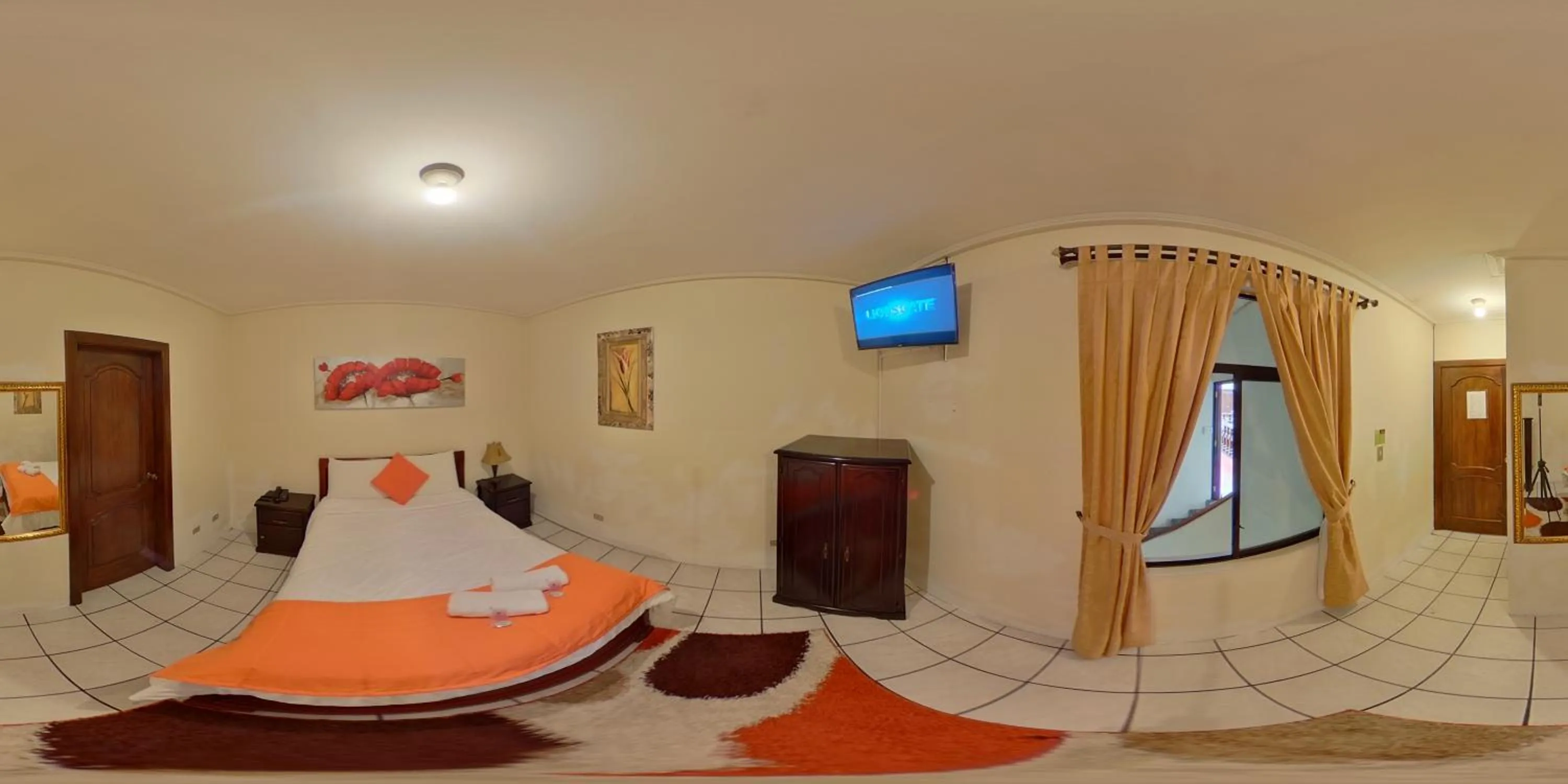 Bed in Hotel 4 Mundos