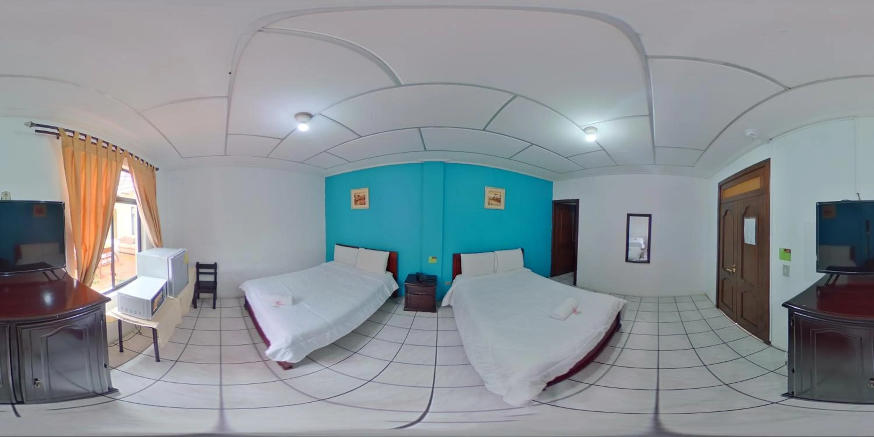 Bed in Hotel 4 Mundos