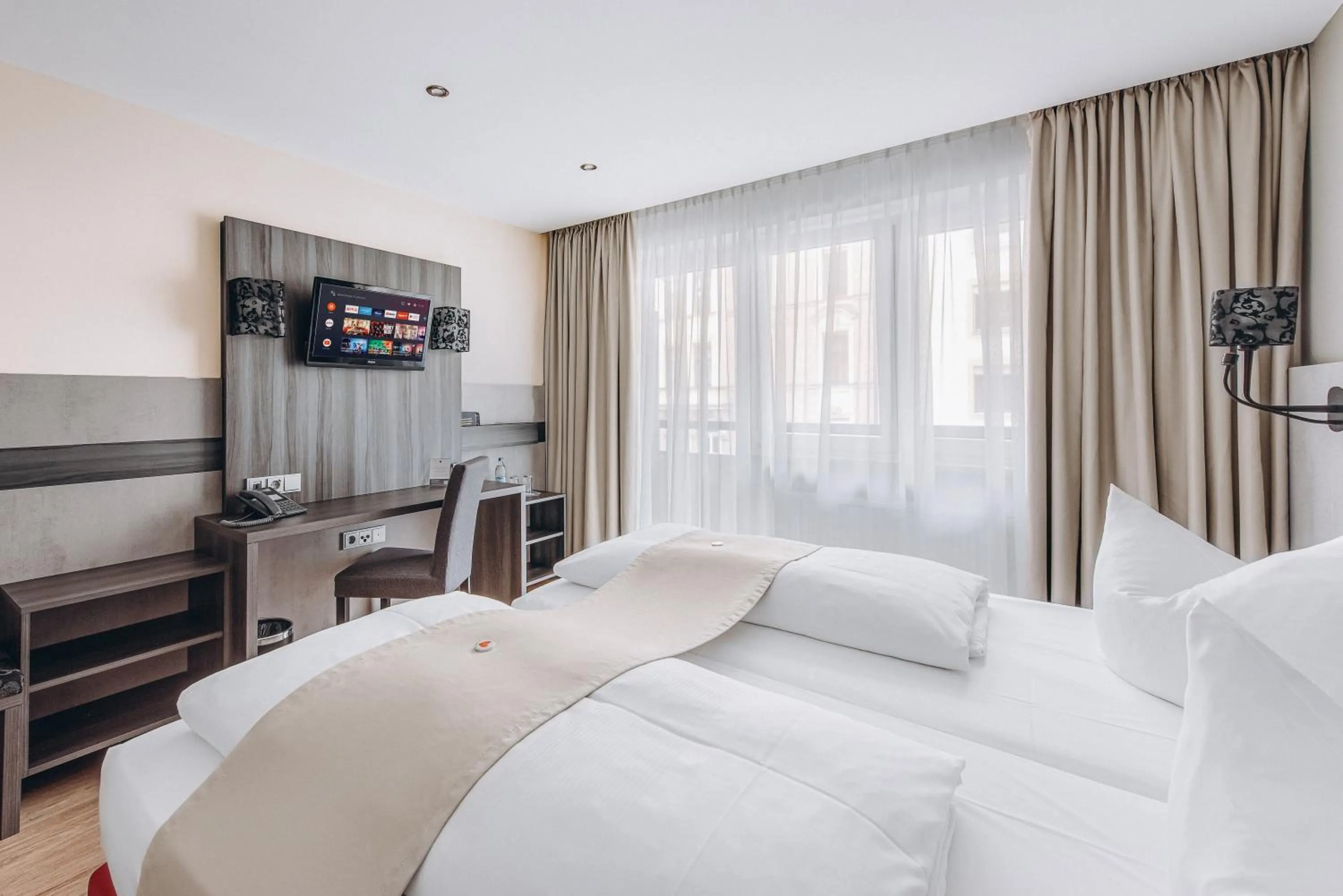 Bed in Hotel Isartor