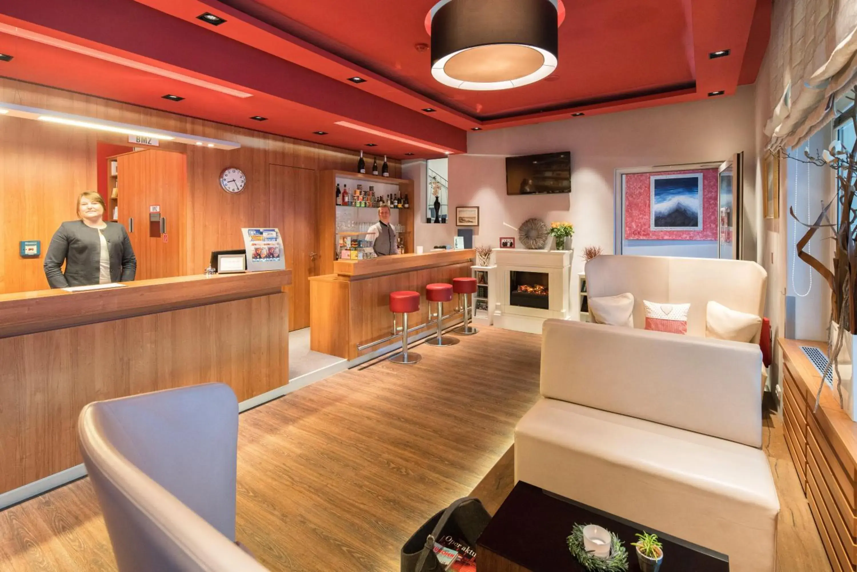 Lobby or reception in Hotel Isartor Lobby or reception in Hotel Isartor