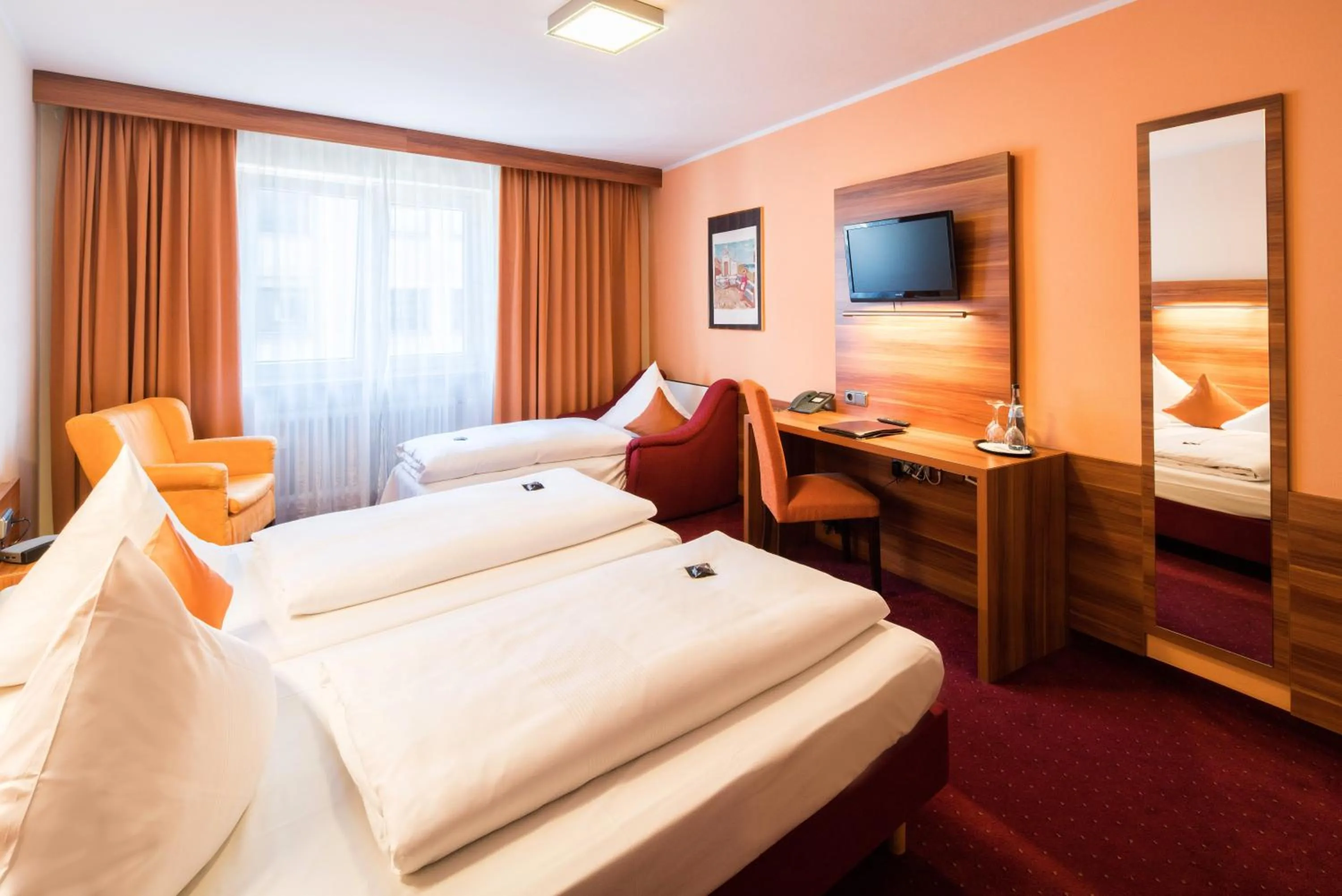 Bed in Hotel Isartor