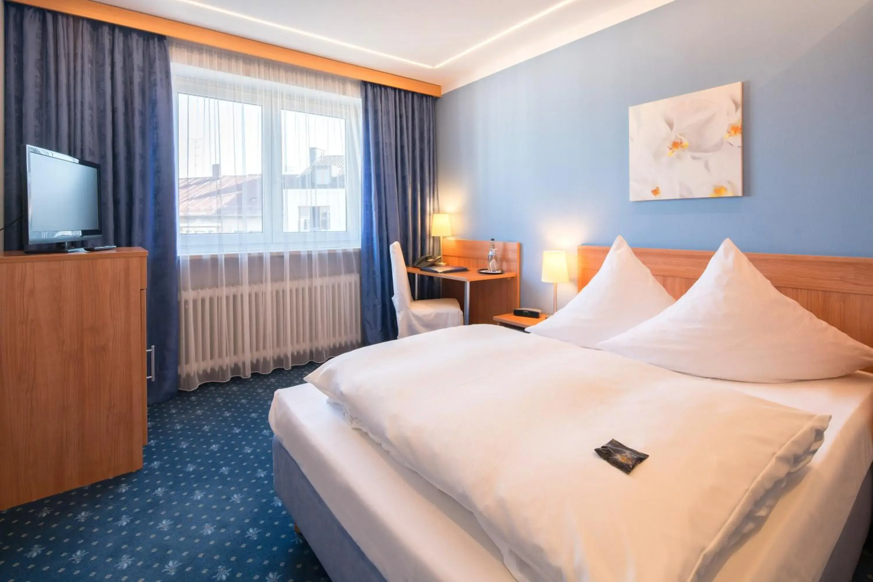 Bed in Hotel Isartor Bed in Hotel Isartor