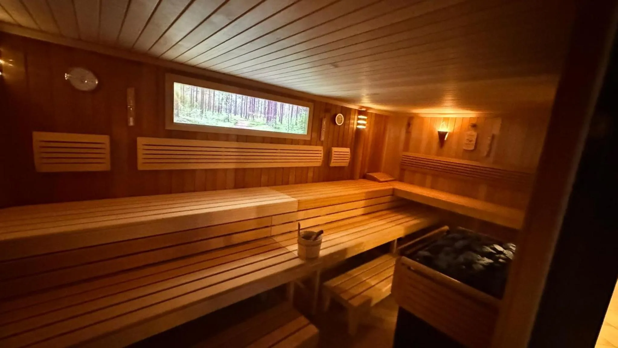 Sauna in SL'otel im Parforcehaus