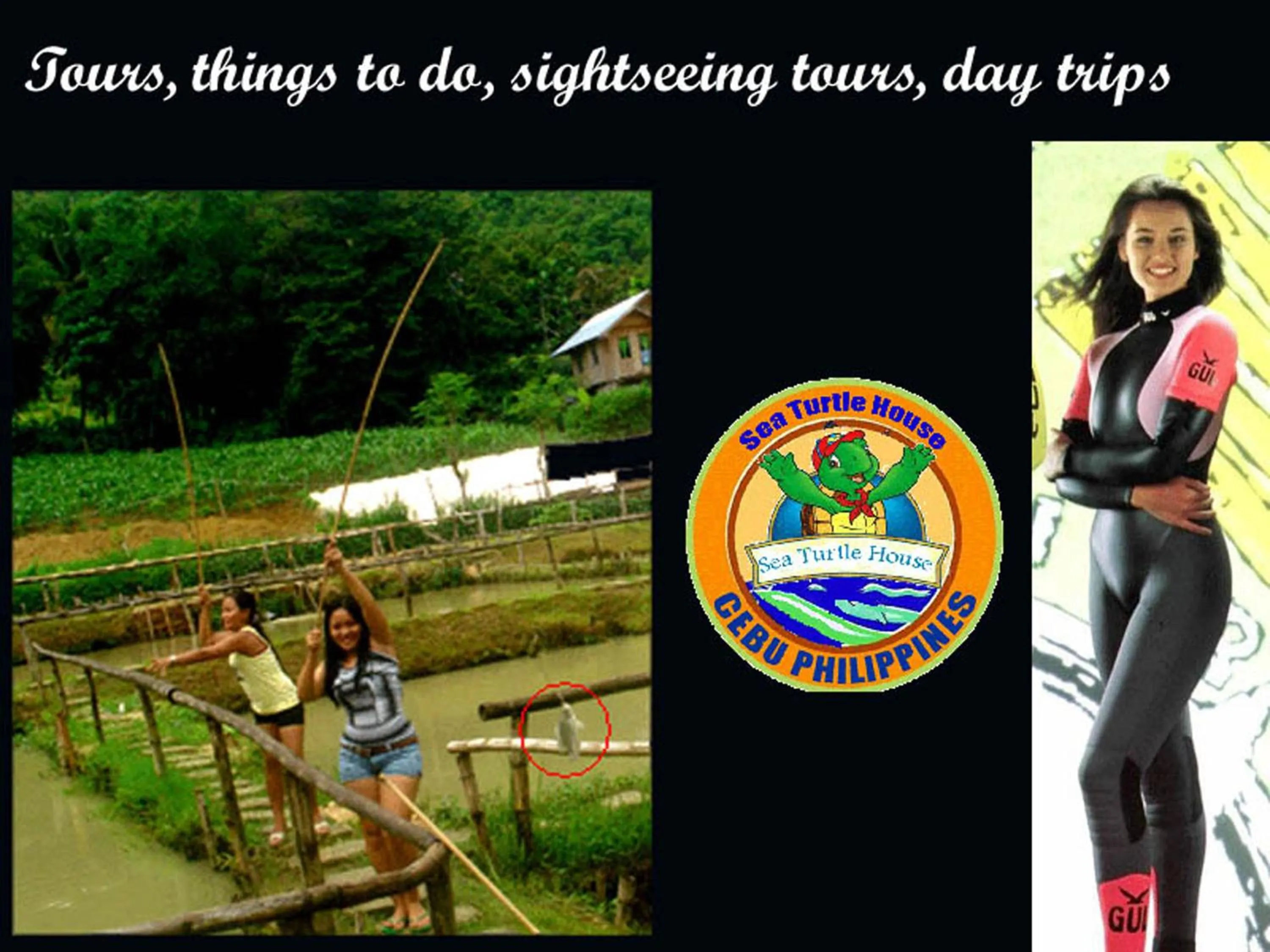 Fishing in Sea Turtle House Moalboal