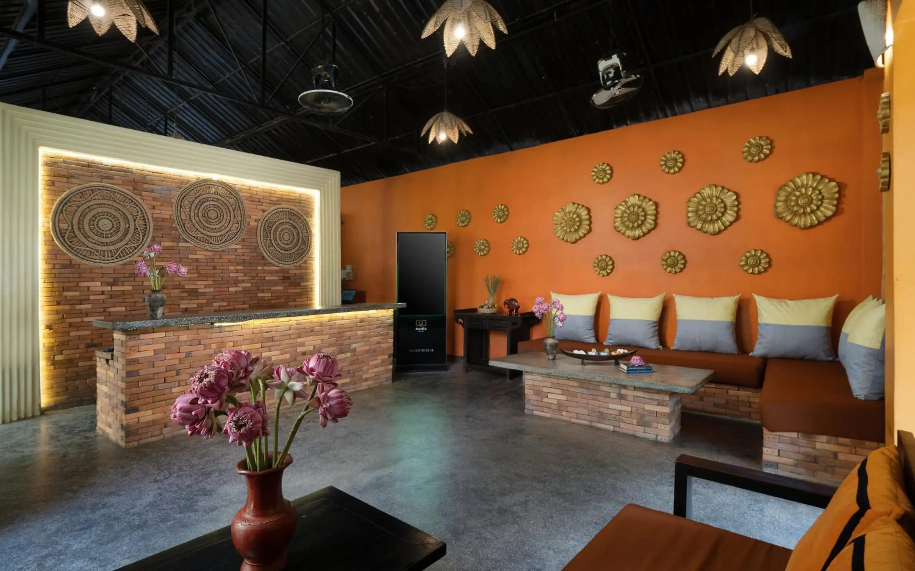 Lobby or reception in Home Indochine d'Angkor Hotel Lobby or reception in Home Indochine d'Angkor Hotel