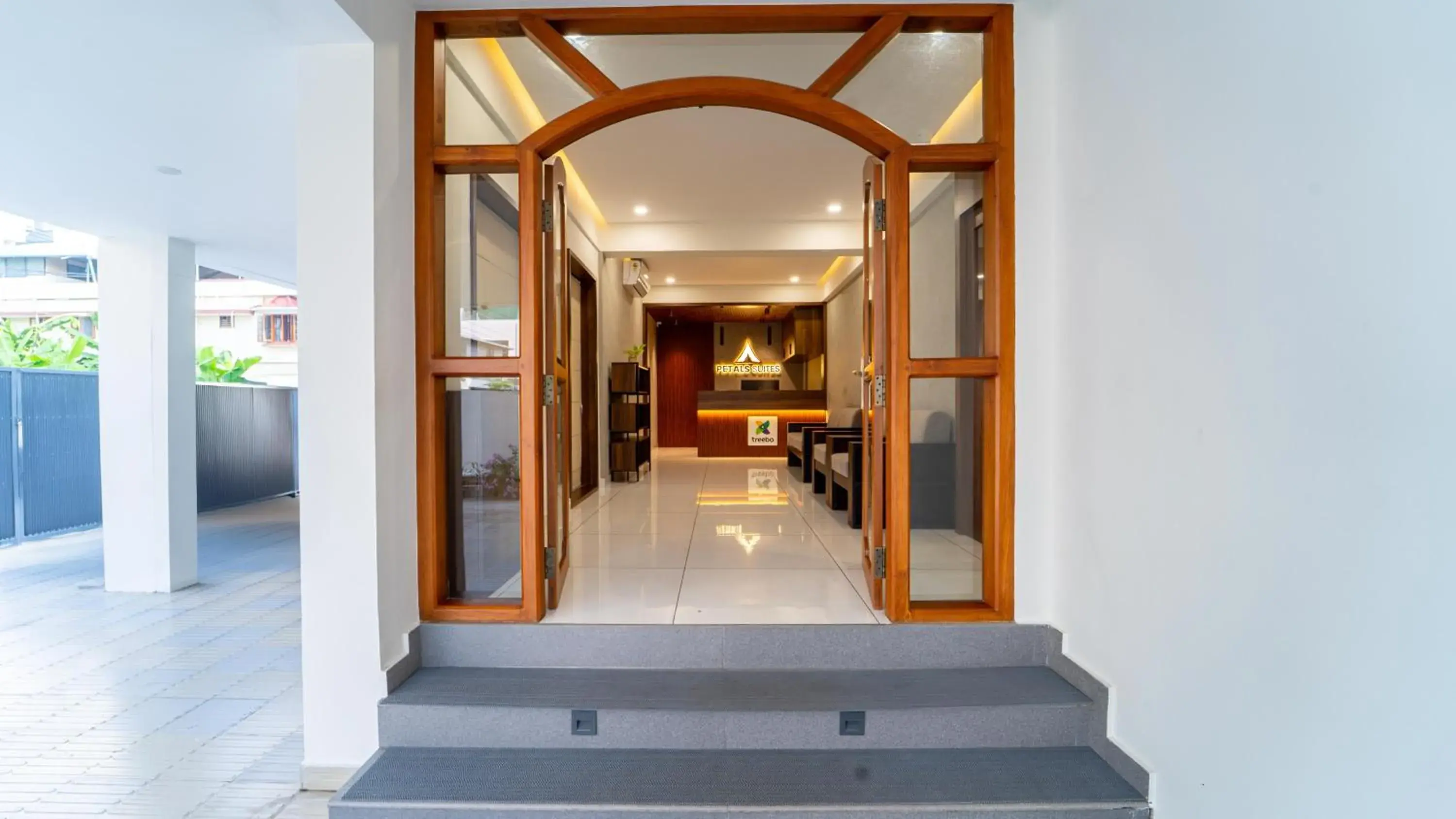 Facade/entrance in Treebo Petals Suites Facade/entrance in Treebo Petals Suites