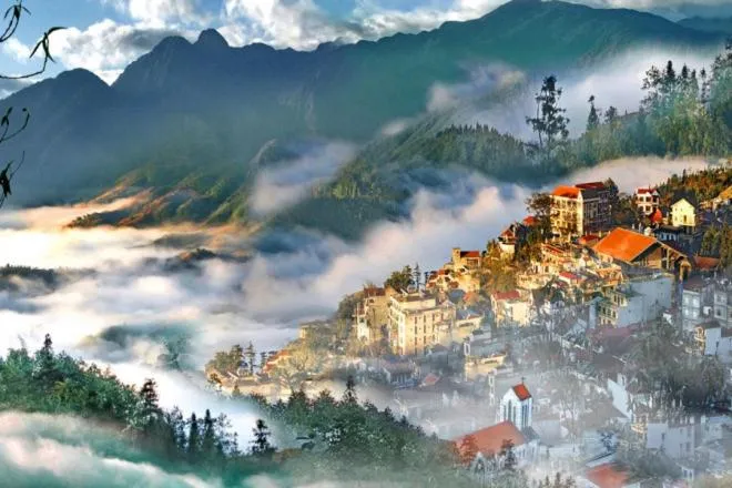 Mountain view in Sapa Passion Hotel & Spa