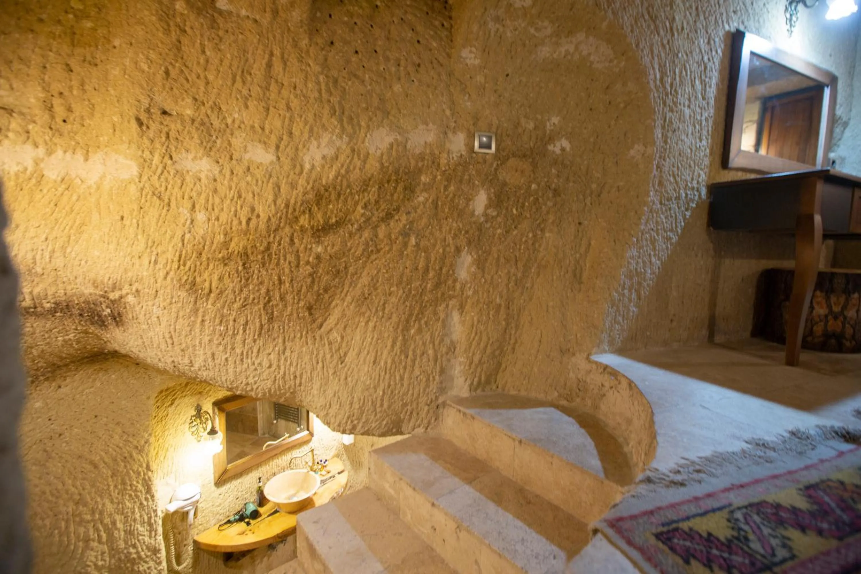 Bathroom, Bed in Antique House Cappadocia