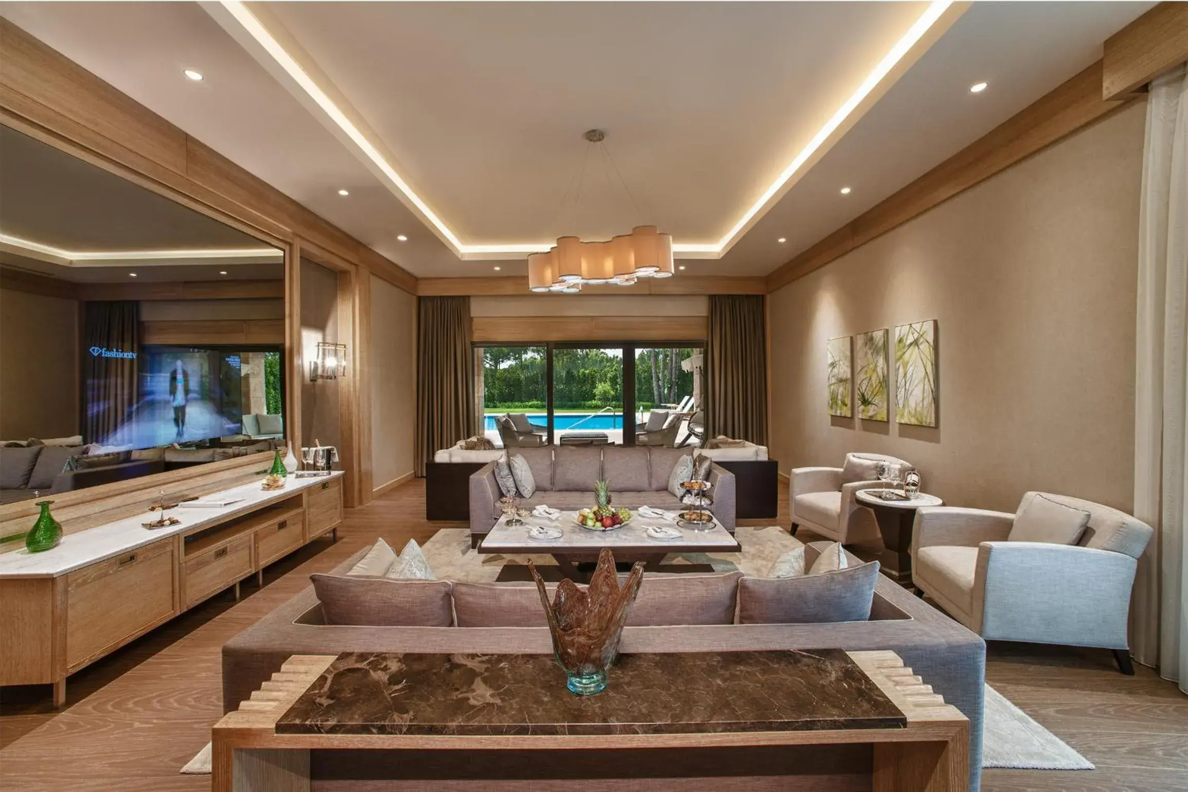 Living room in Regnum Carya Living room in Regnum Carya