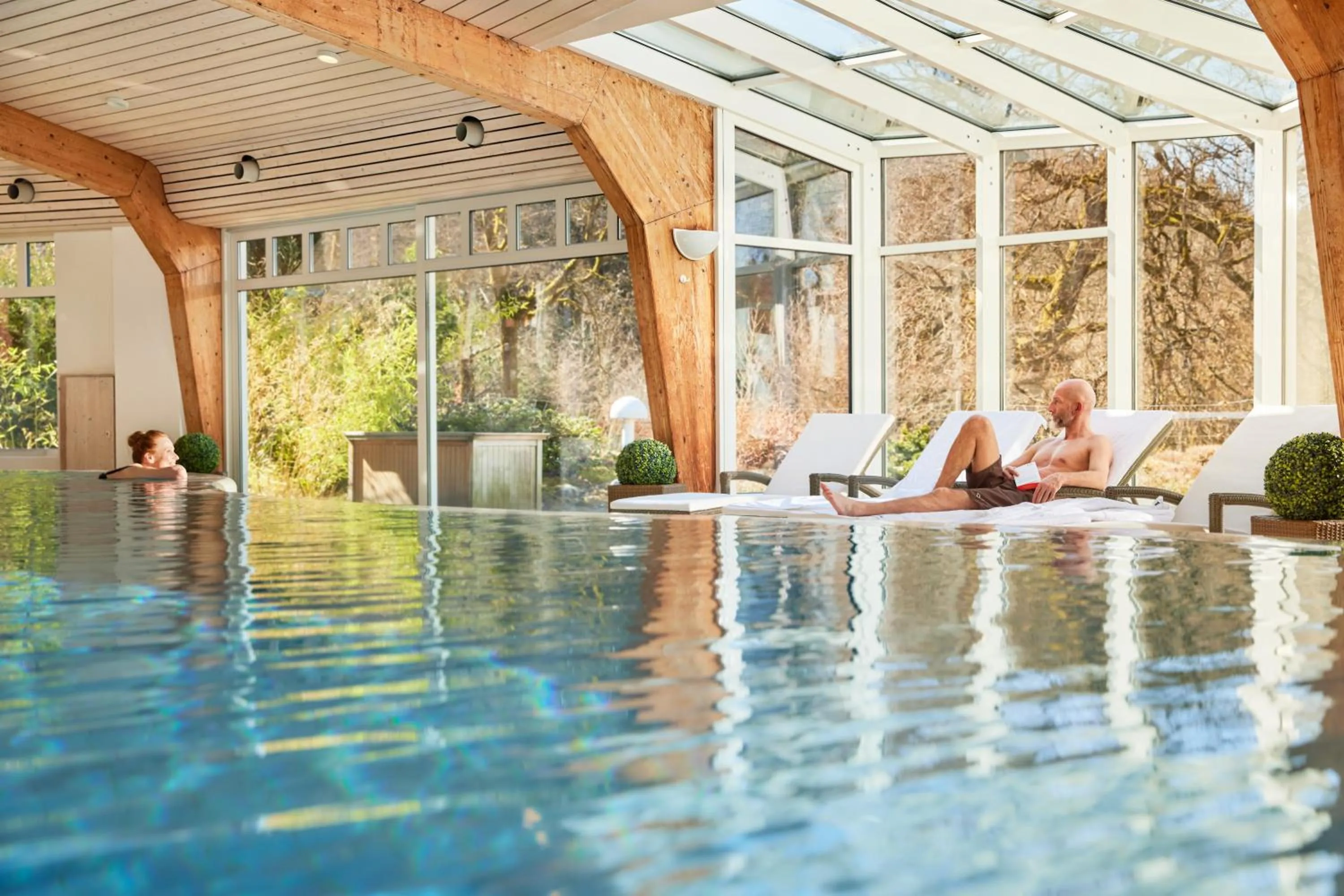 Swimming pool in Hotel Jagdhaus Wiese