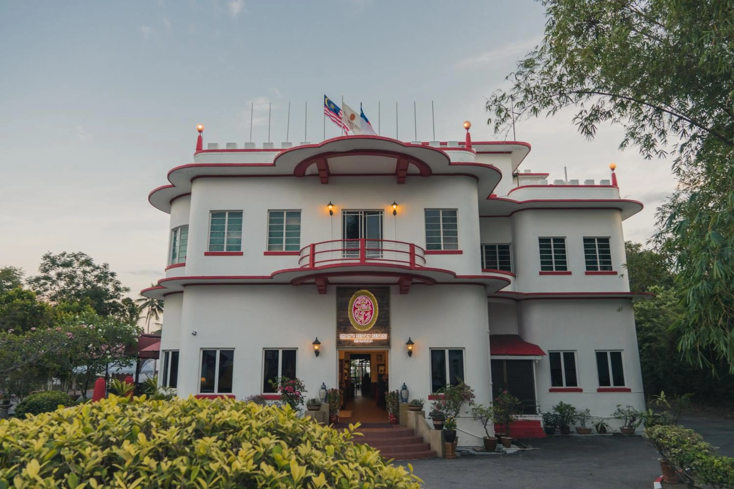 Property building in Shah's Beach Resort Melaka