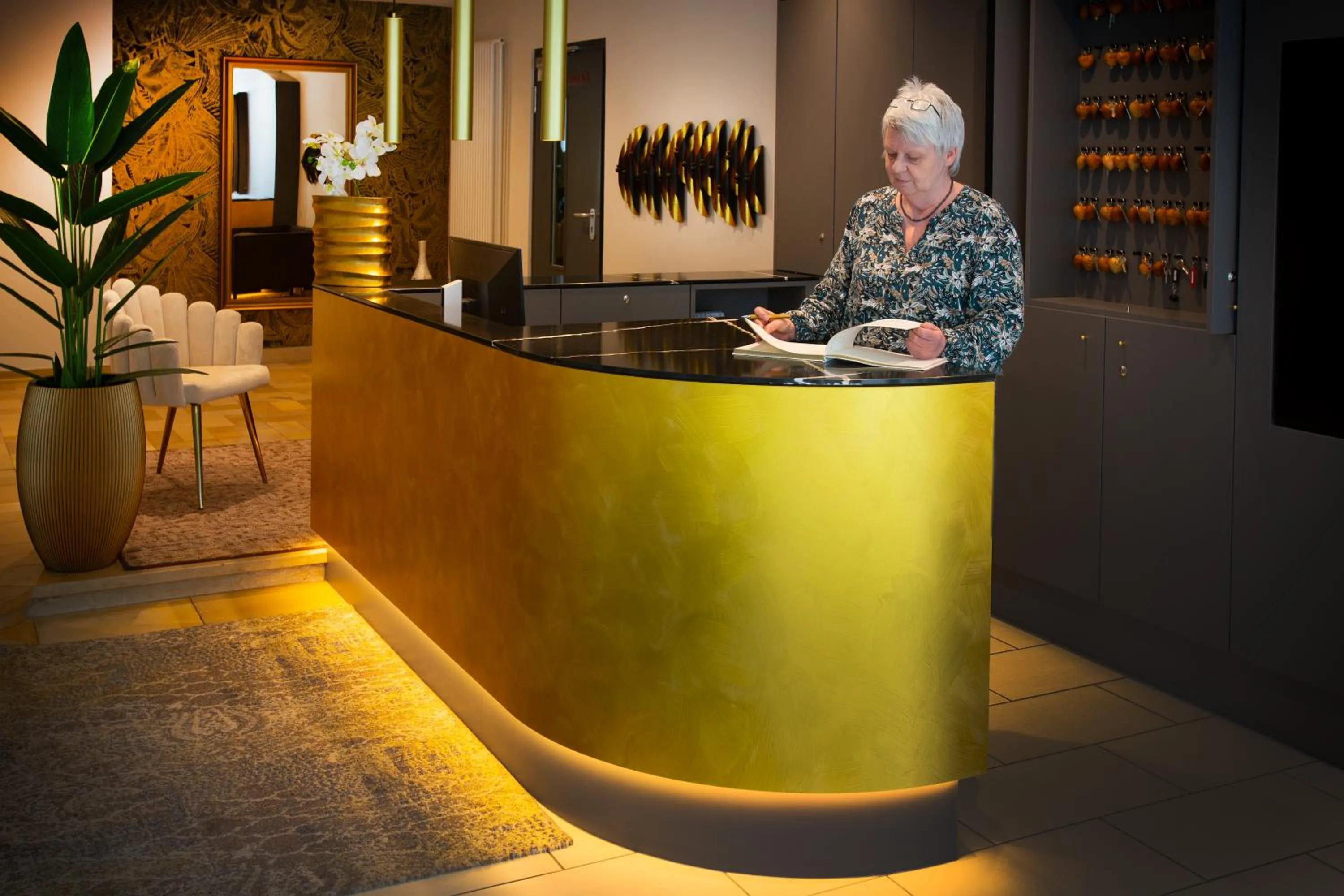 Lobby or reception in Bad Emser Hof