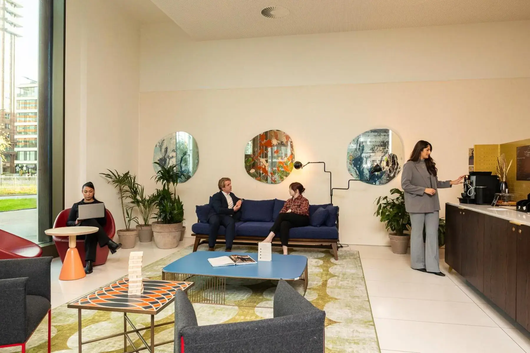 Lobby or reception in PREMIER SUITES Amsterdam Lobby or reception in PREMIER SUITES Amsterdam