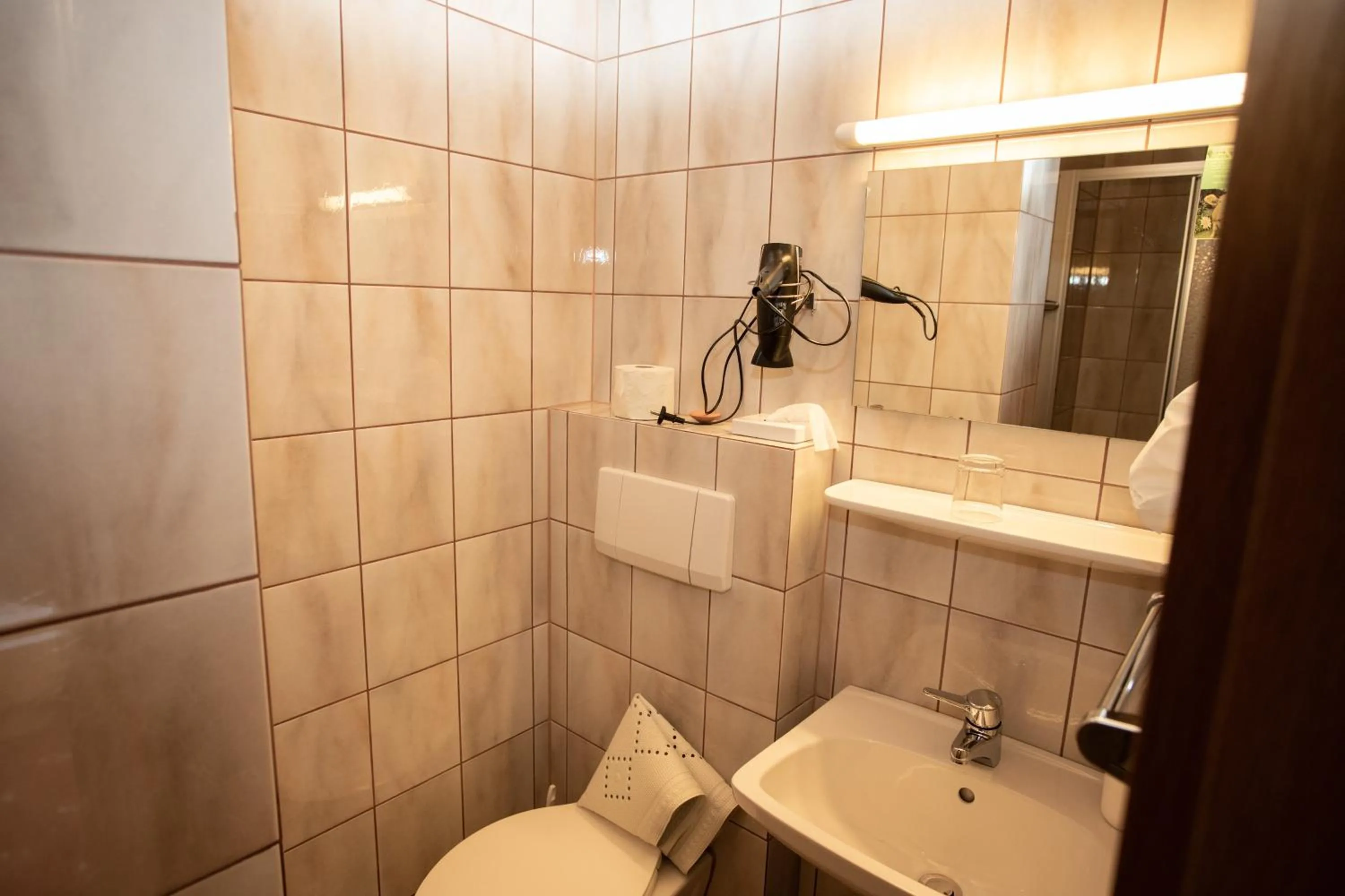 Bathroom in Rosspointnerhof