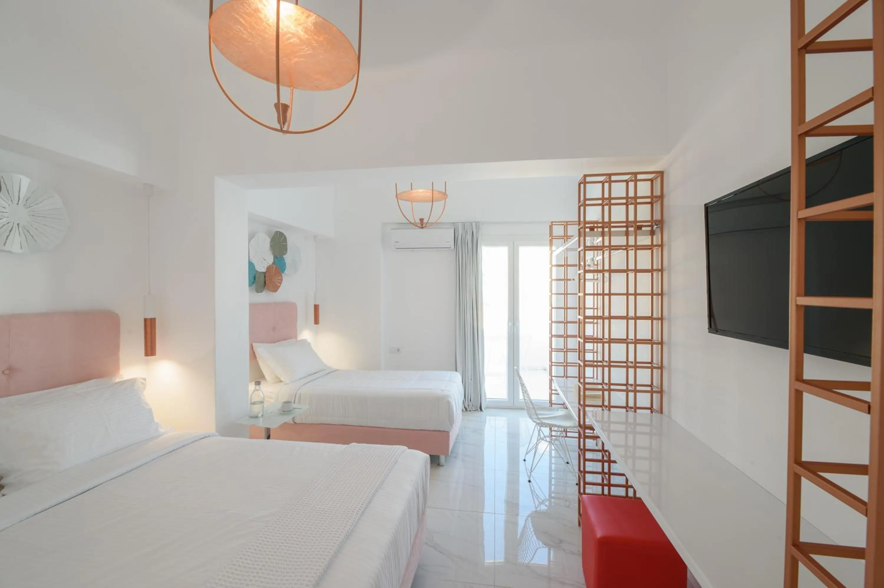 Triple Room with City View in Nama Hotel Tinos
