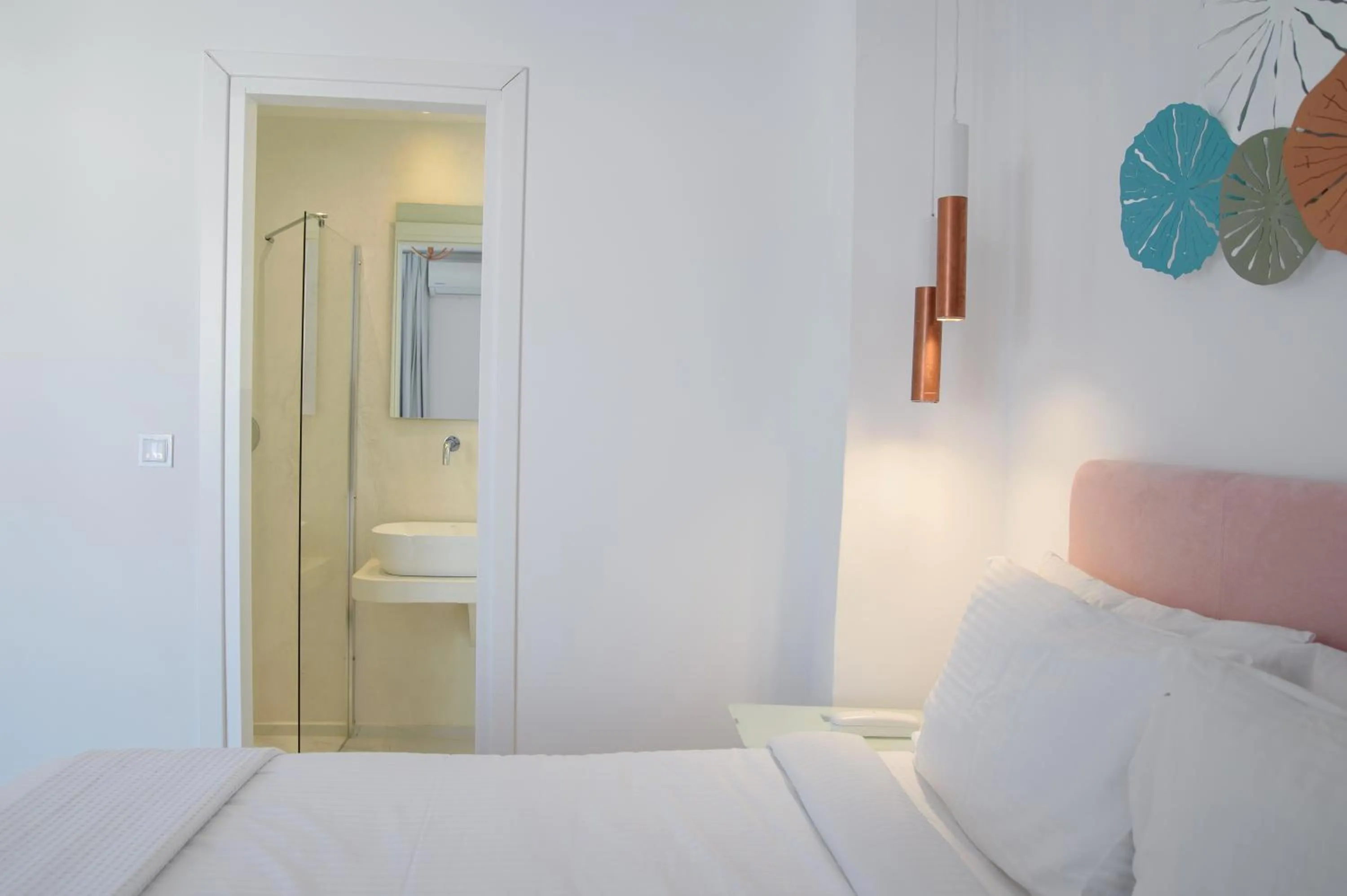  Deluxe Double Room with Balcony and City View in Nama Hotel Tinos