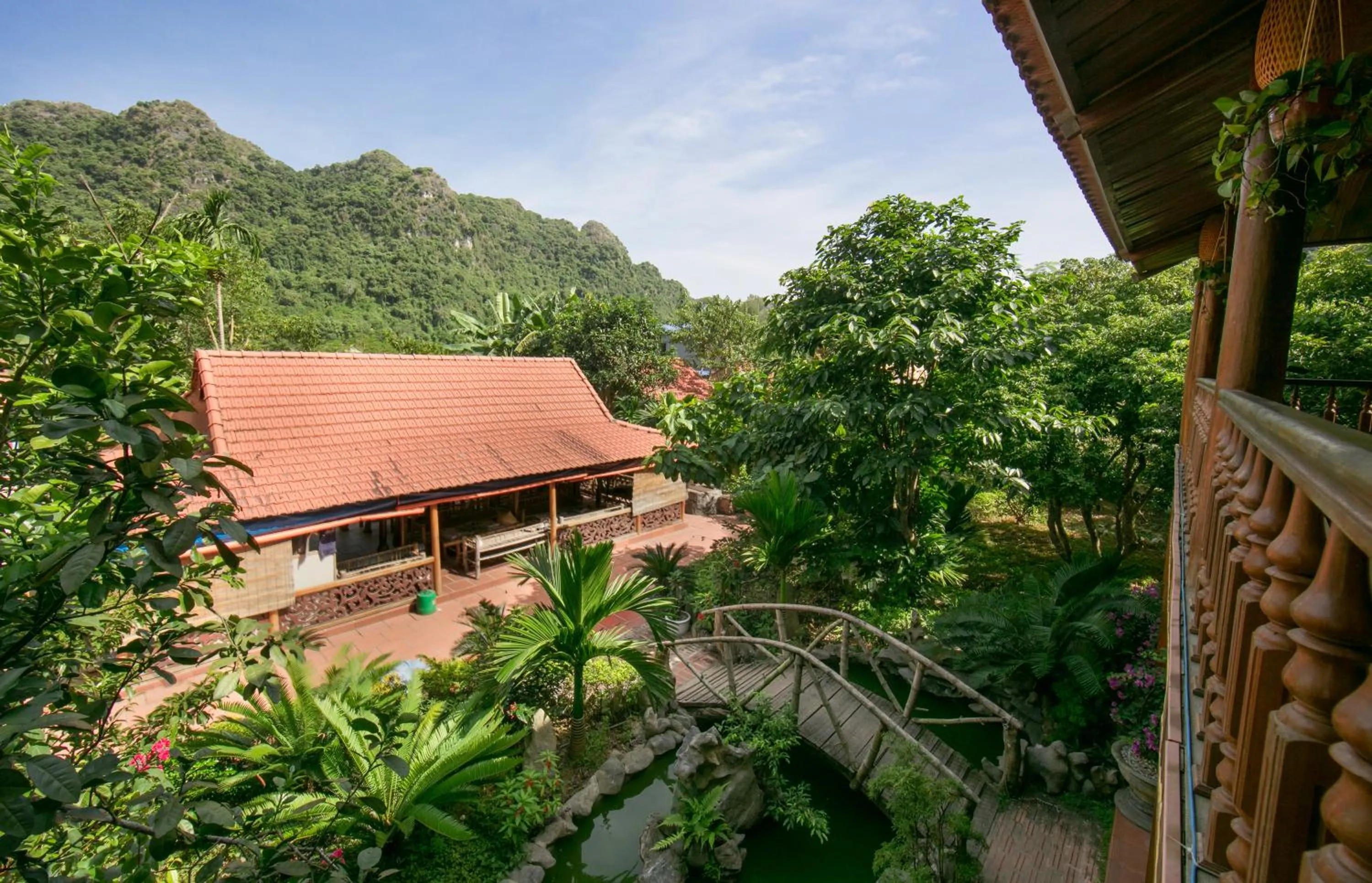 Garden view in Lan Homestay
