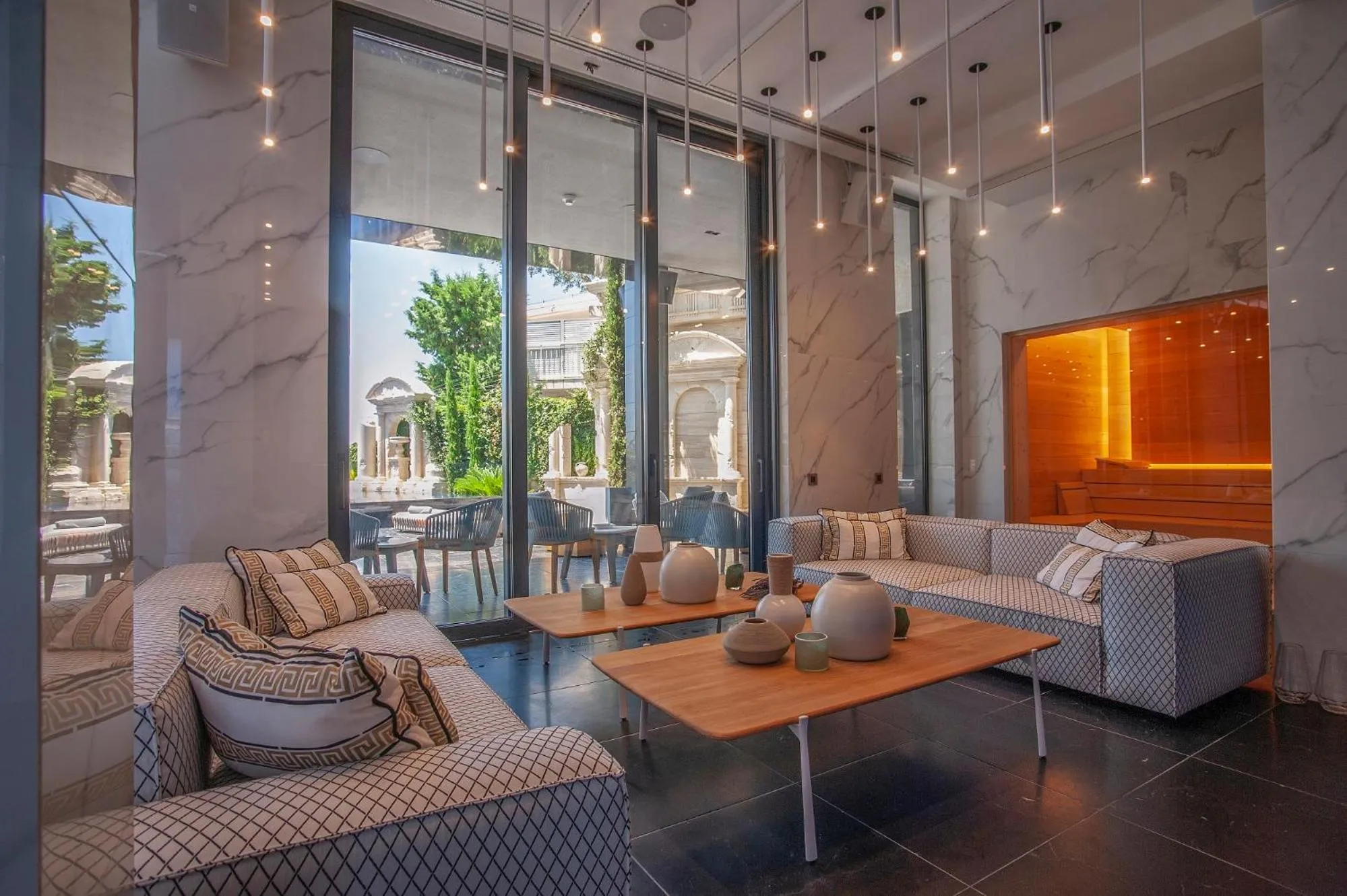 Sauna in Villa Geba Boutique Hotel