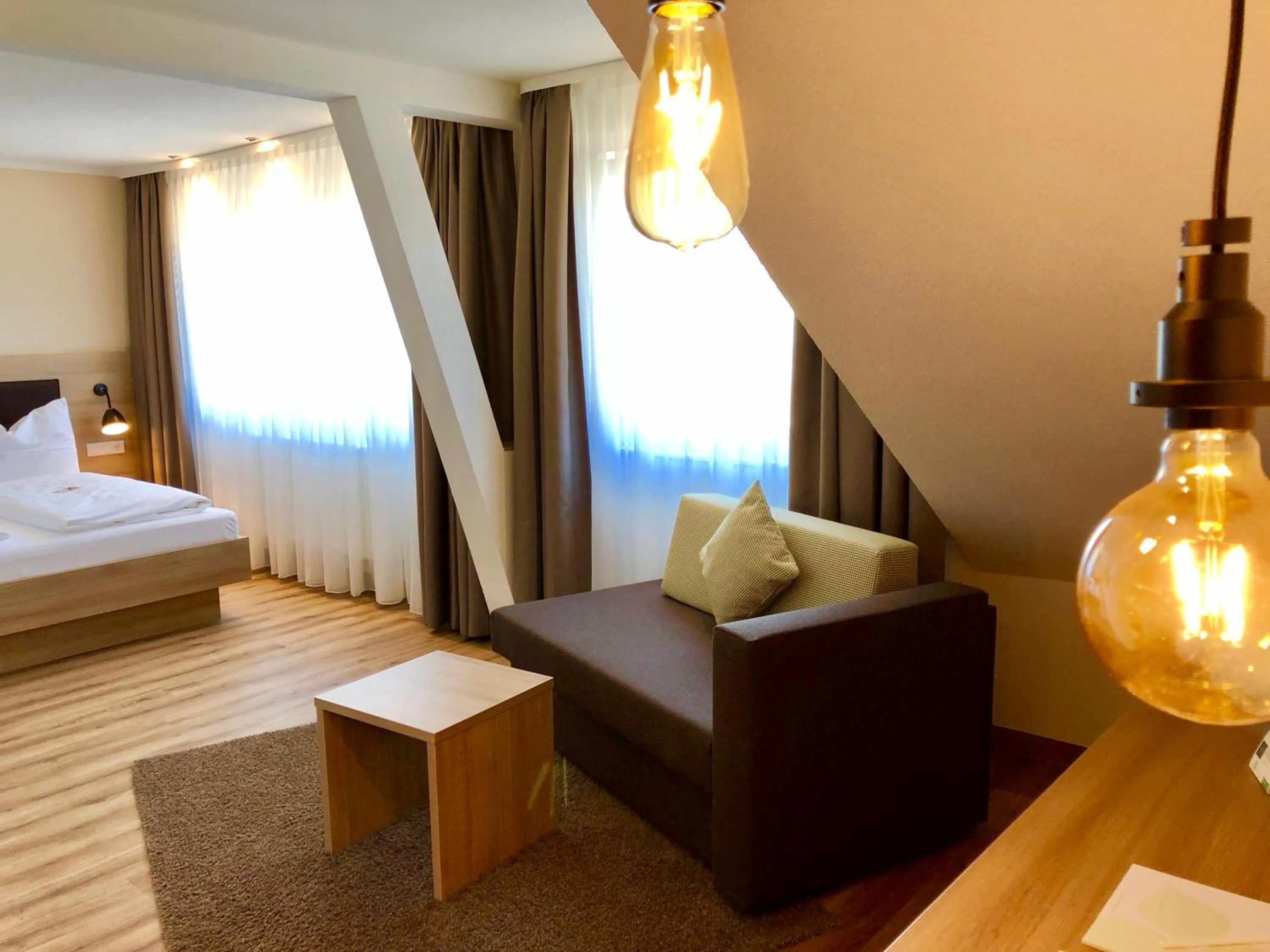 Photo of the whole room, Bed in Flair Hotel Grüner Baum