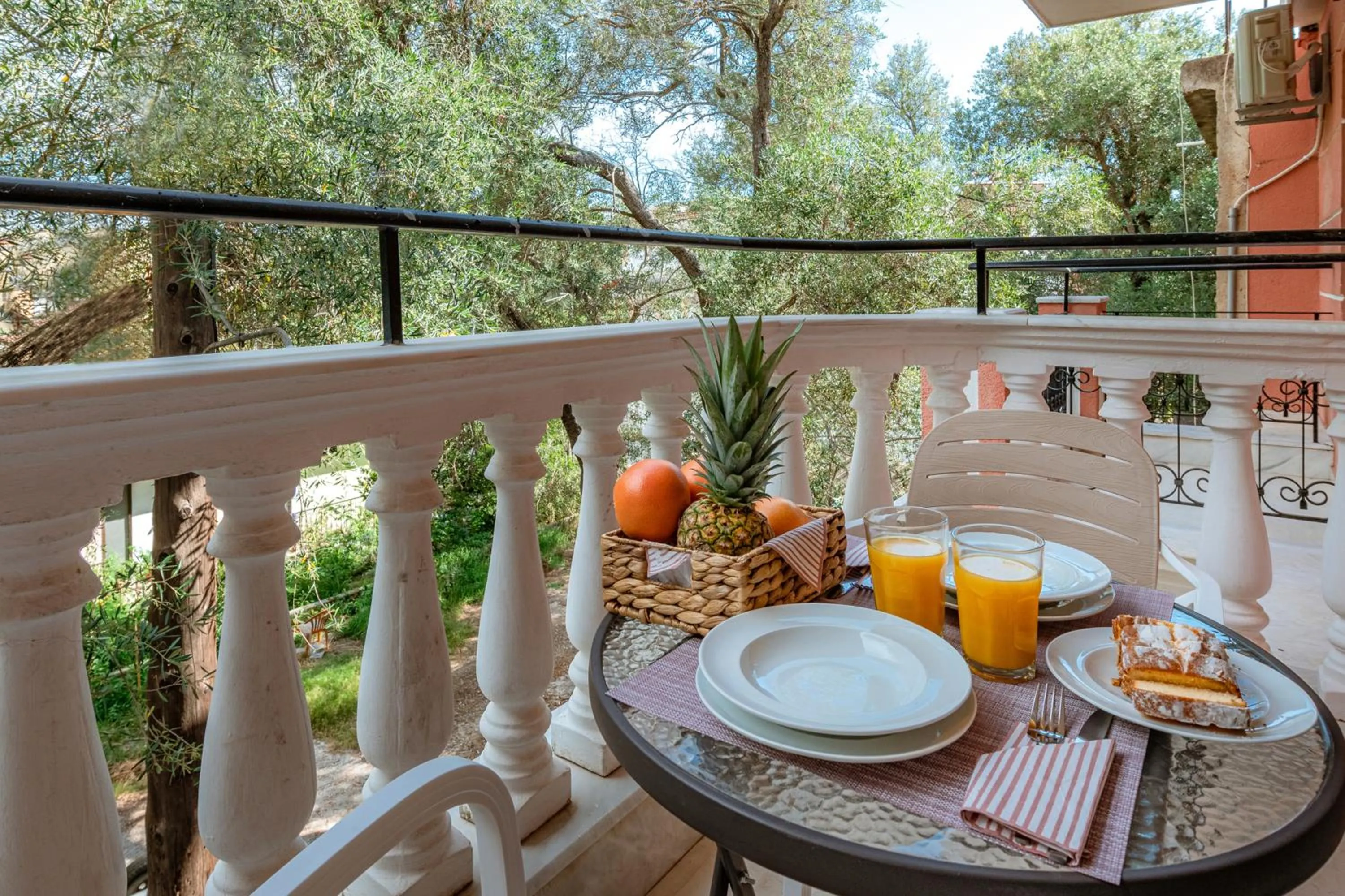 Balcony/Terrace in KORINA APART HOTEL KAVOS